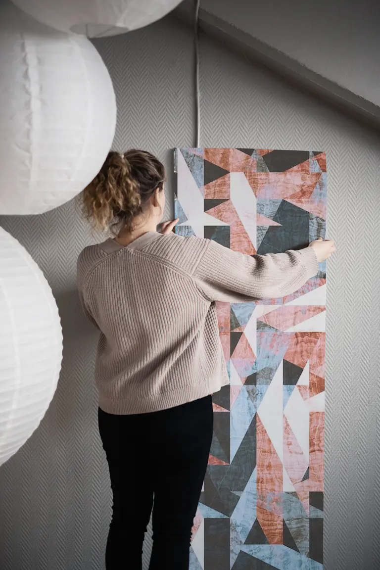 Geometric shapes textures 23B wallpaper | Happywall