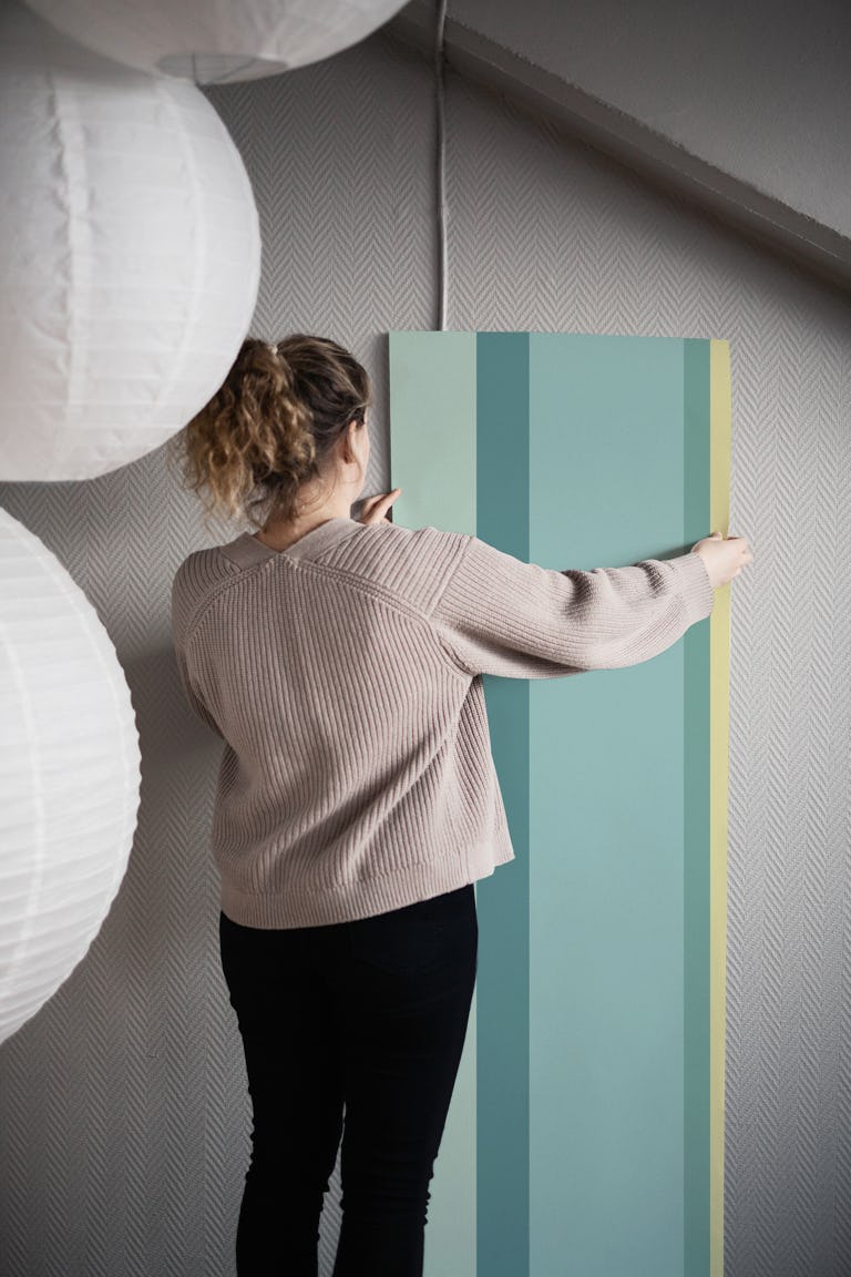 Pastel Boho Stripes wallpaper roll