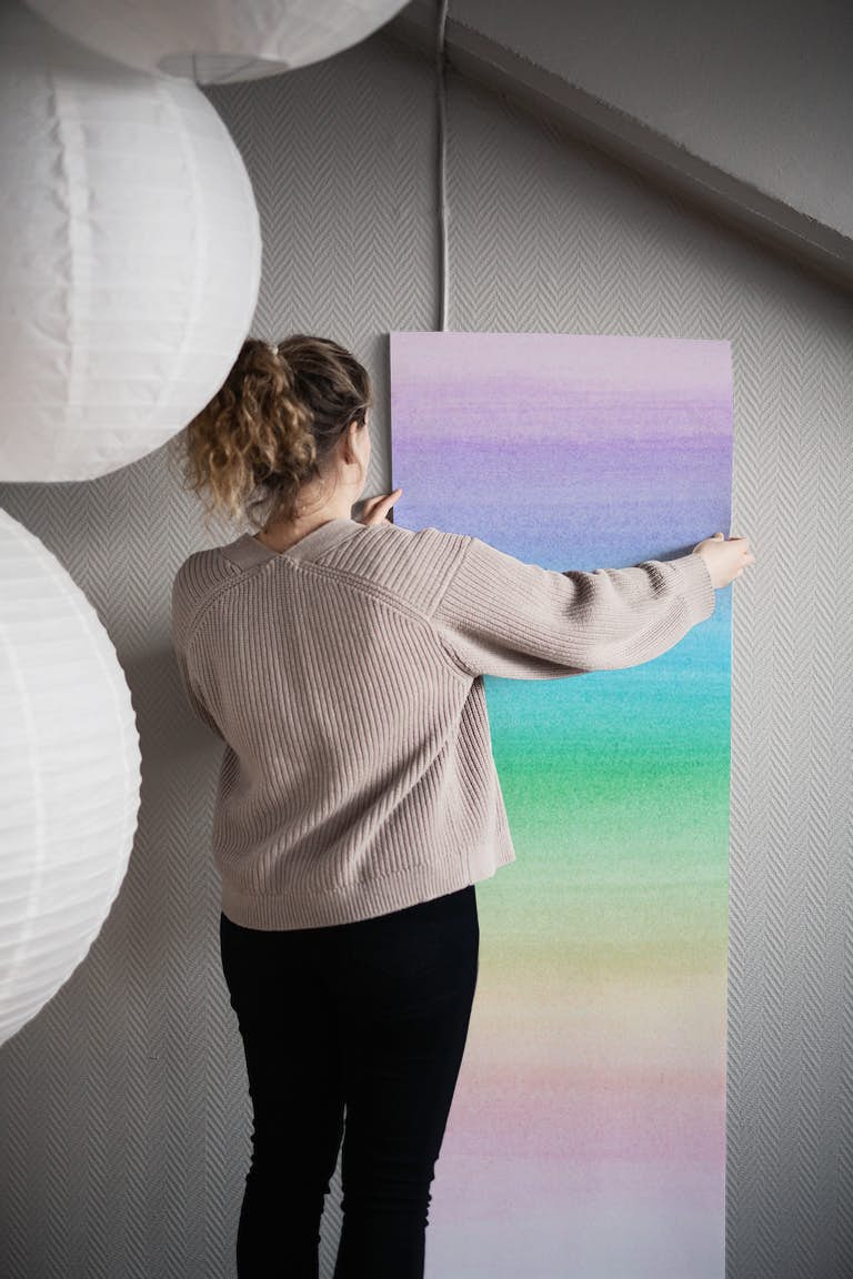 Unicorn Rainbow Watercolor 1 wallpaper roll