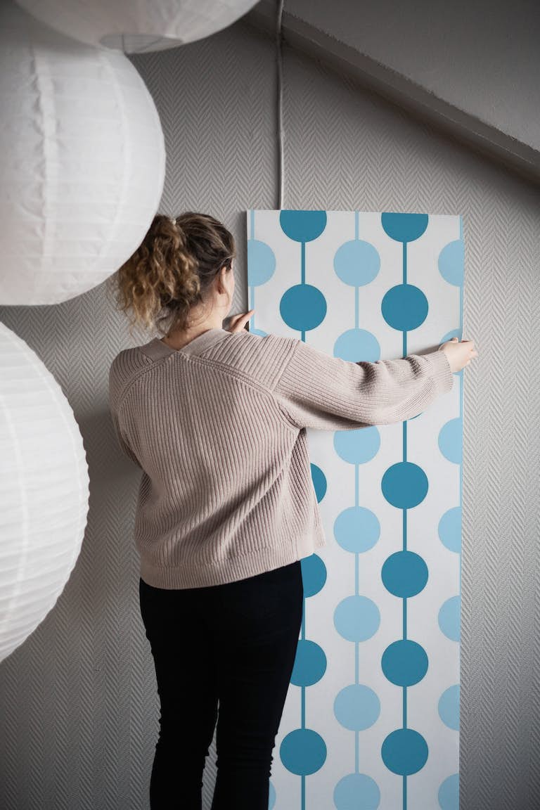 Blue Sphere wallpaper roll