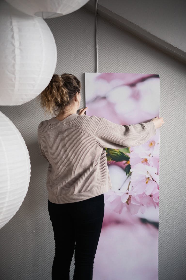 Cherry blossom Stockholm wallpaper roll