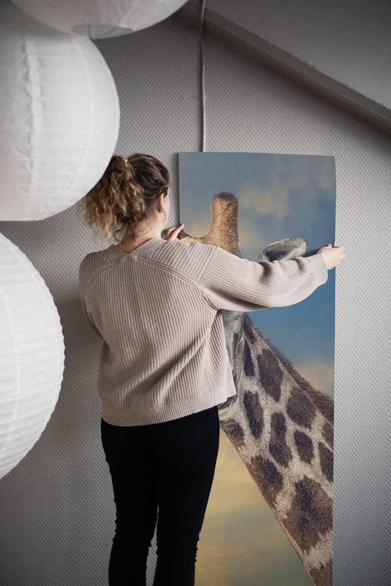 Giraffe wallpaper roll