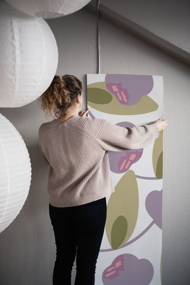 Lush Lavender wallpaper roll