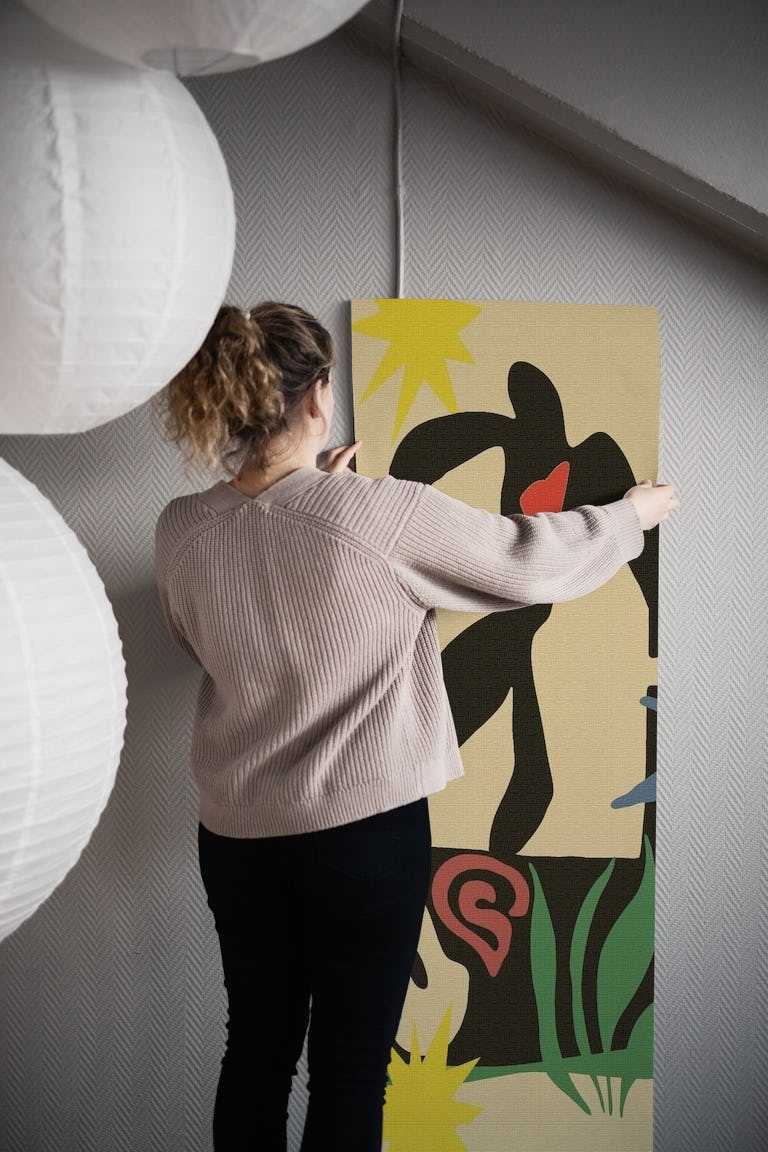 Walk with Matisse (vintage) wallpaper roll