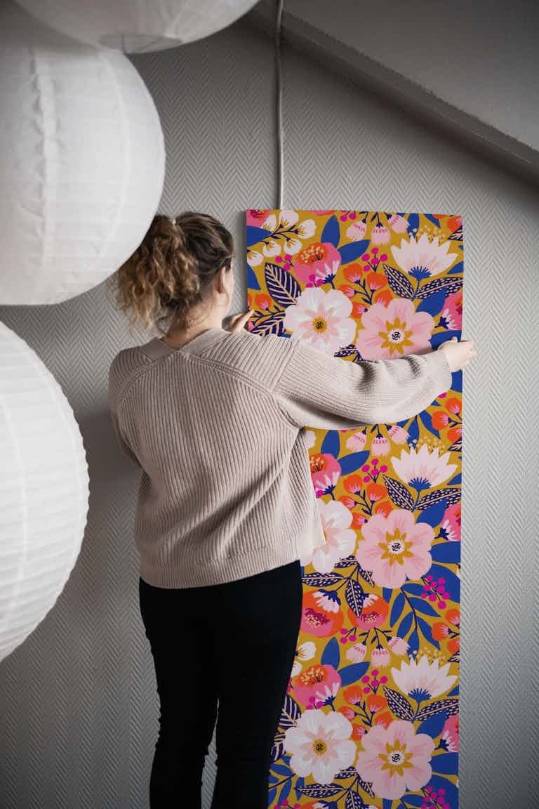 Fleur Sunrise wallpaper roll