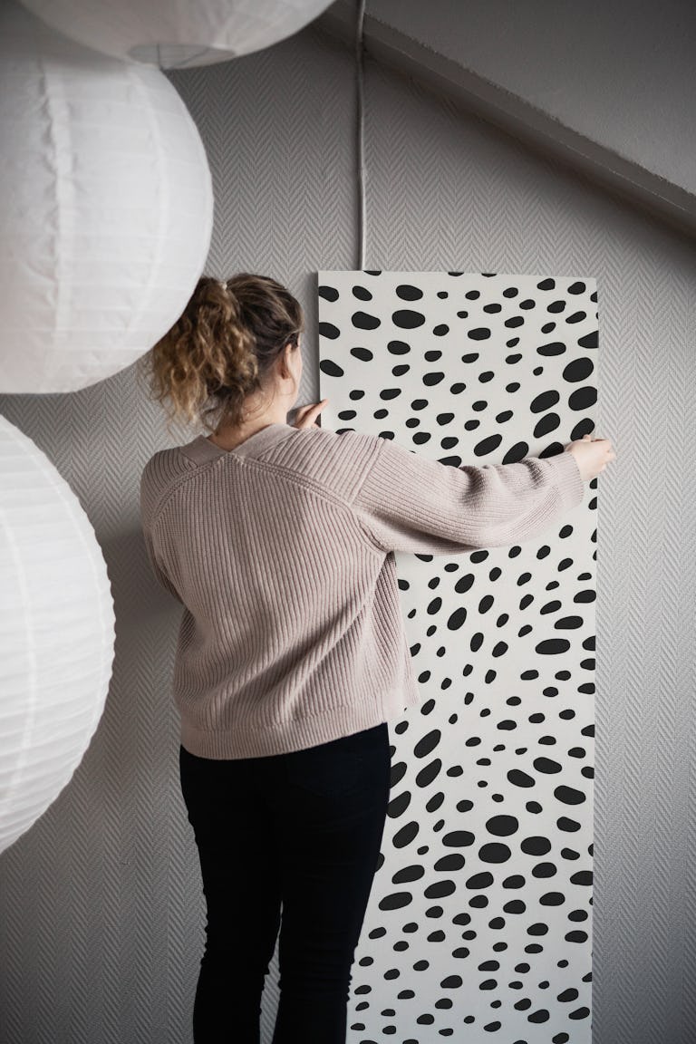 Dot waves wallpaper roll