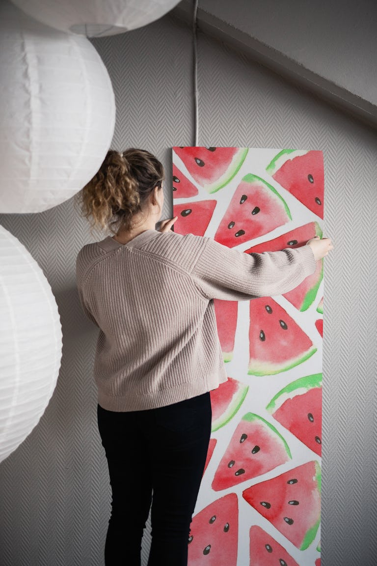 Watermelon slices 2 wallpaper roll