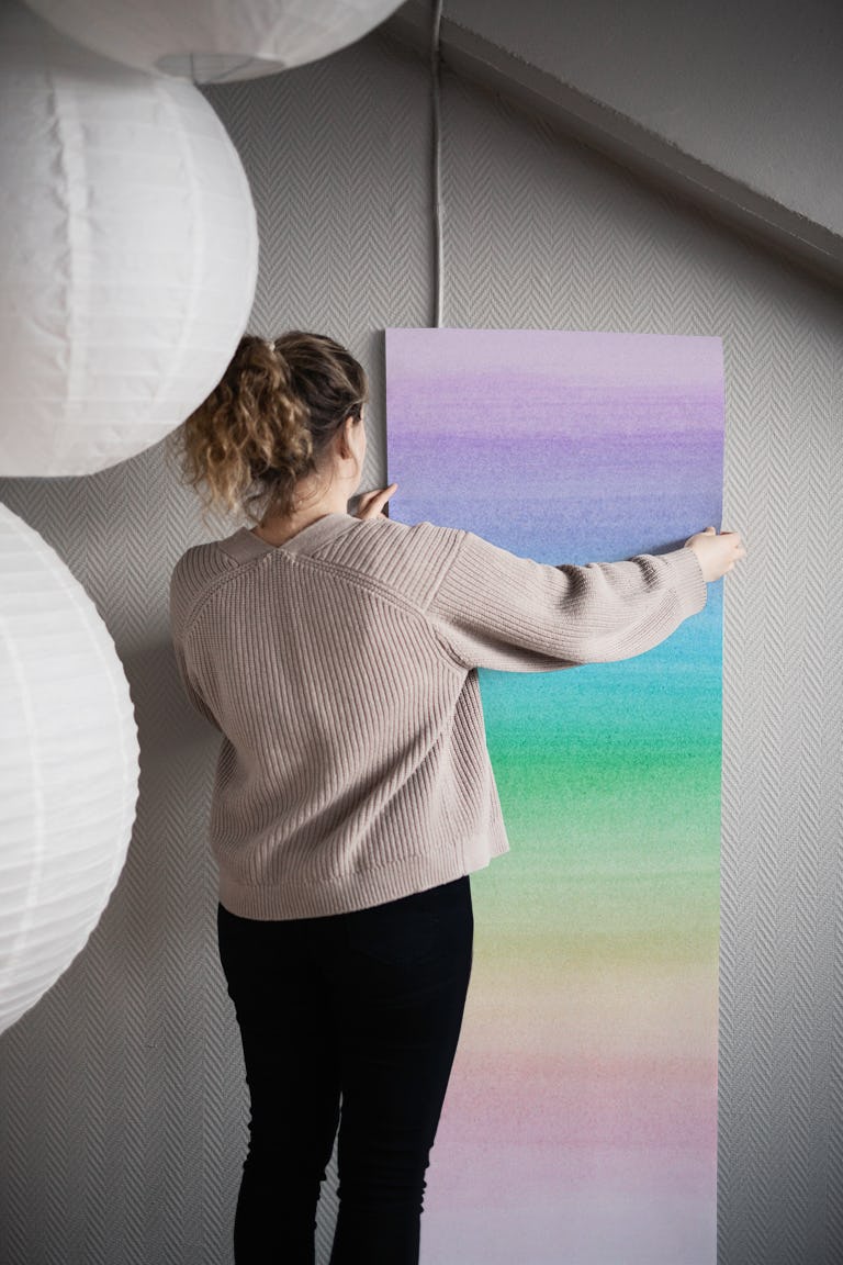 Unicorn Rainbow Watercolor 1 wallpaper roll