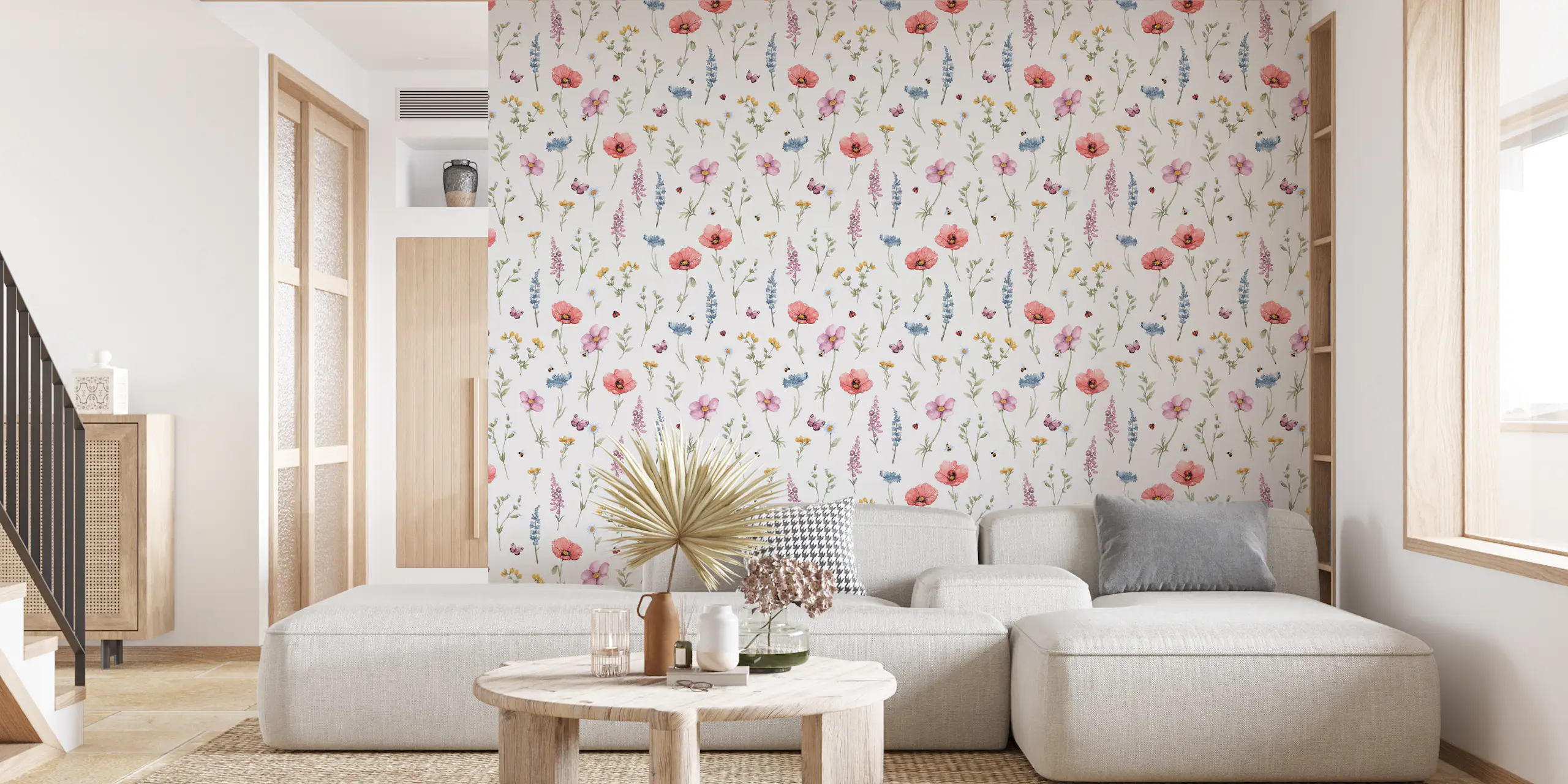 Floral Meadow Wallpaper for Rooms