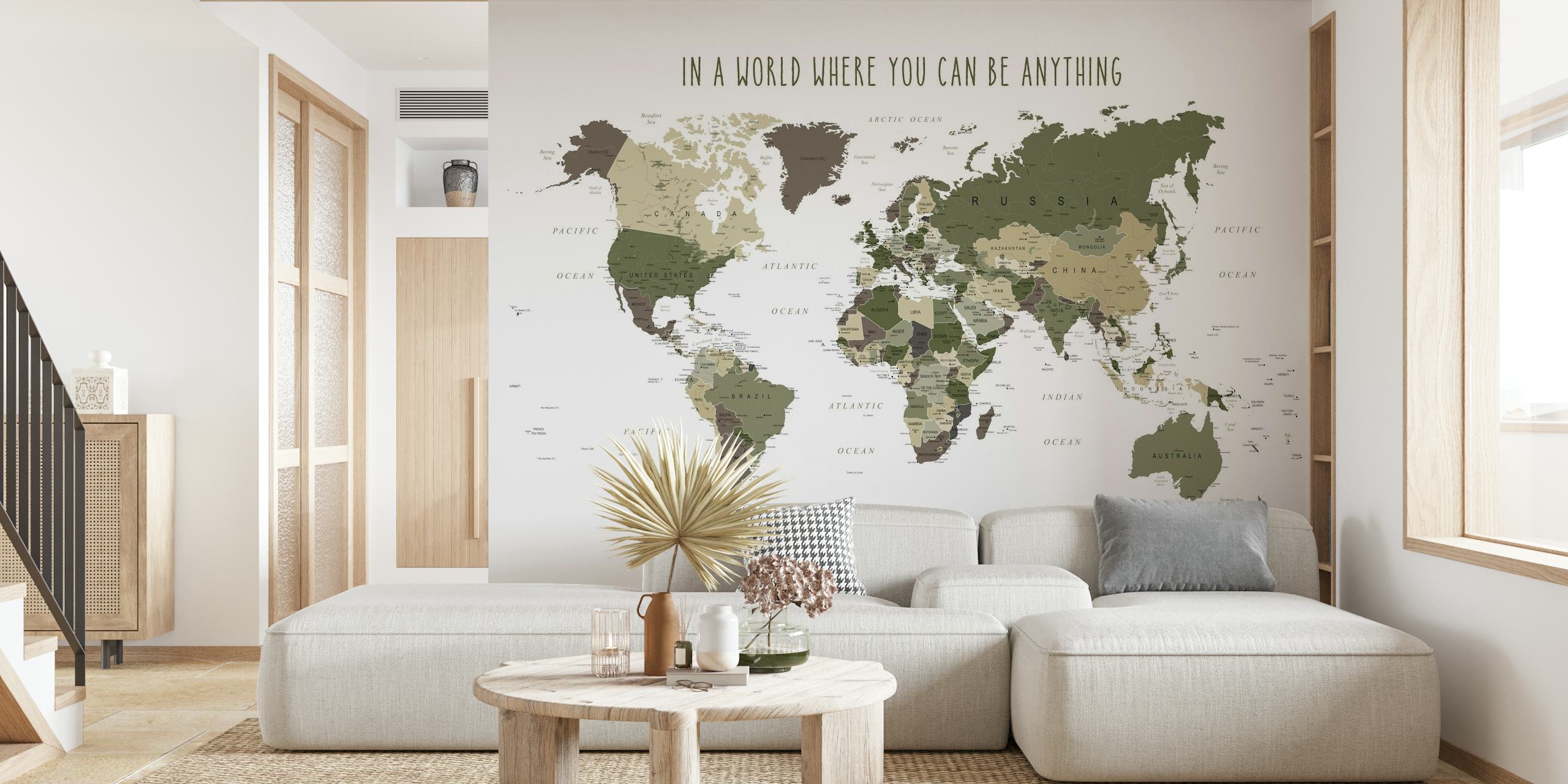 Be Kind World Map wallpaper
