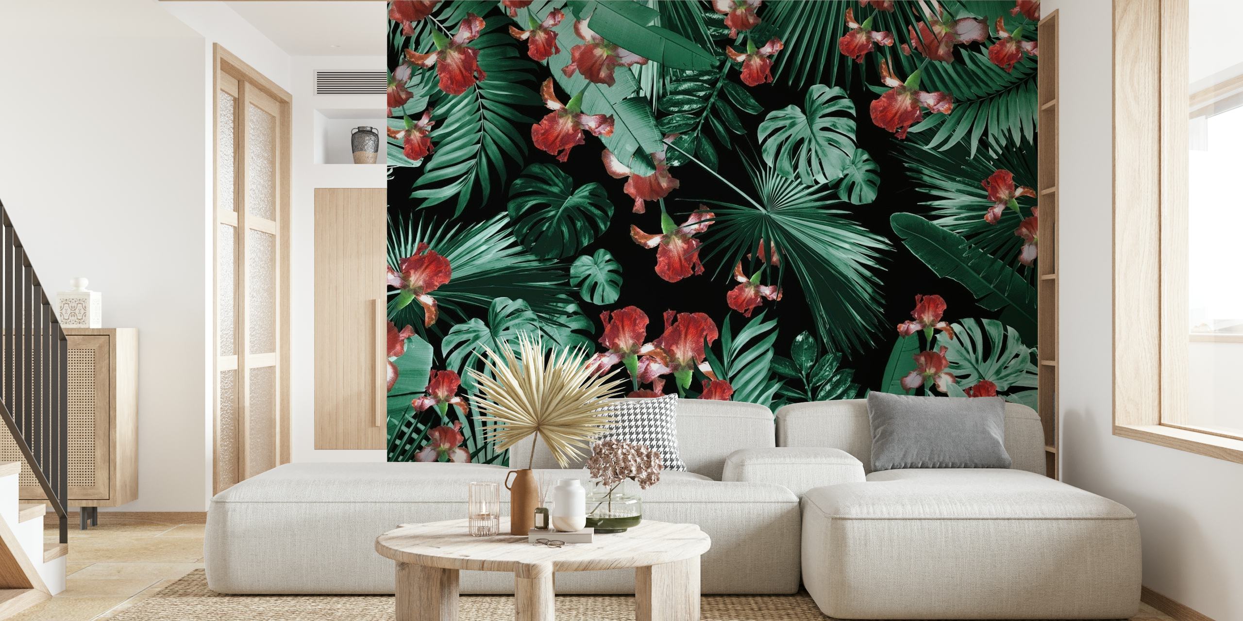 Jungle Leaves Flower Oasis 3 wallpaper