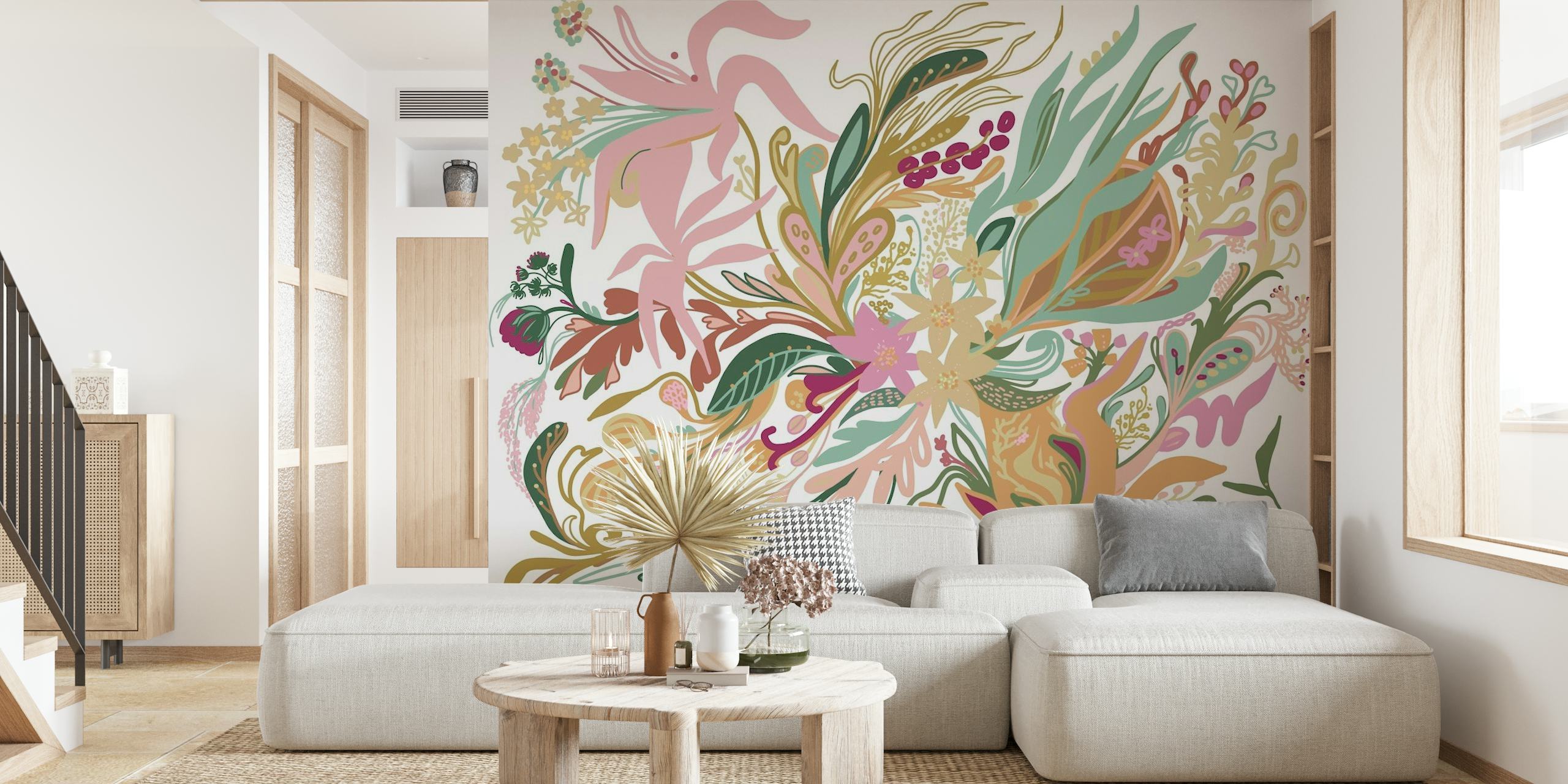 Bouquet Swirls wallpaper