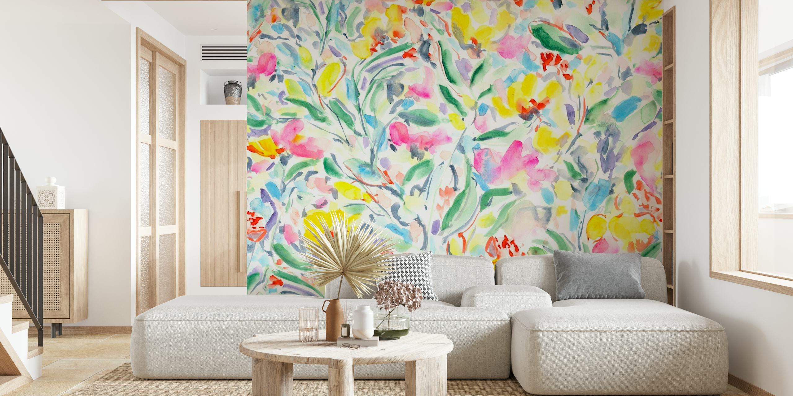 Otherworldly Botanical Abstract Floral papel de parede