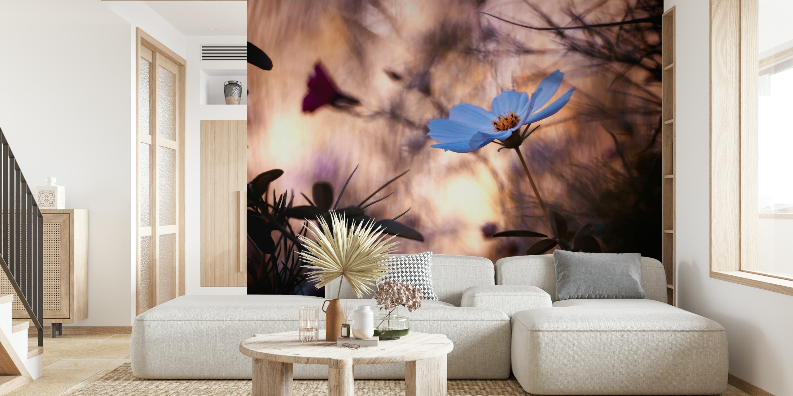 Indifference floral wallpaper design displayed indoors