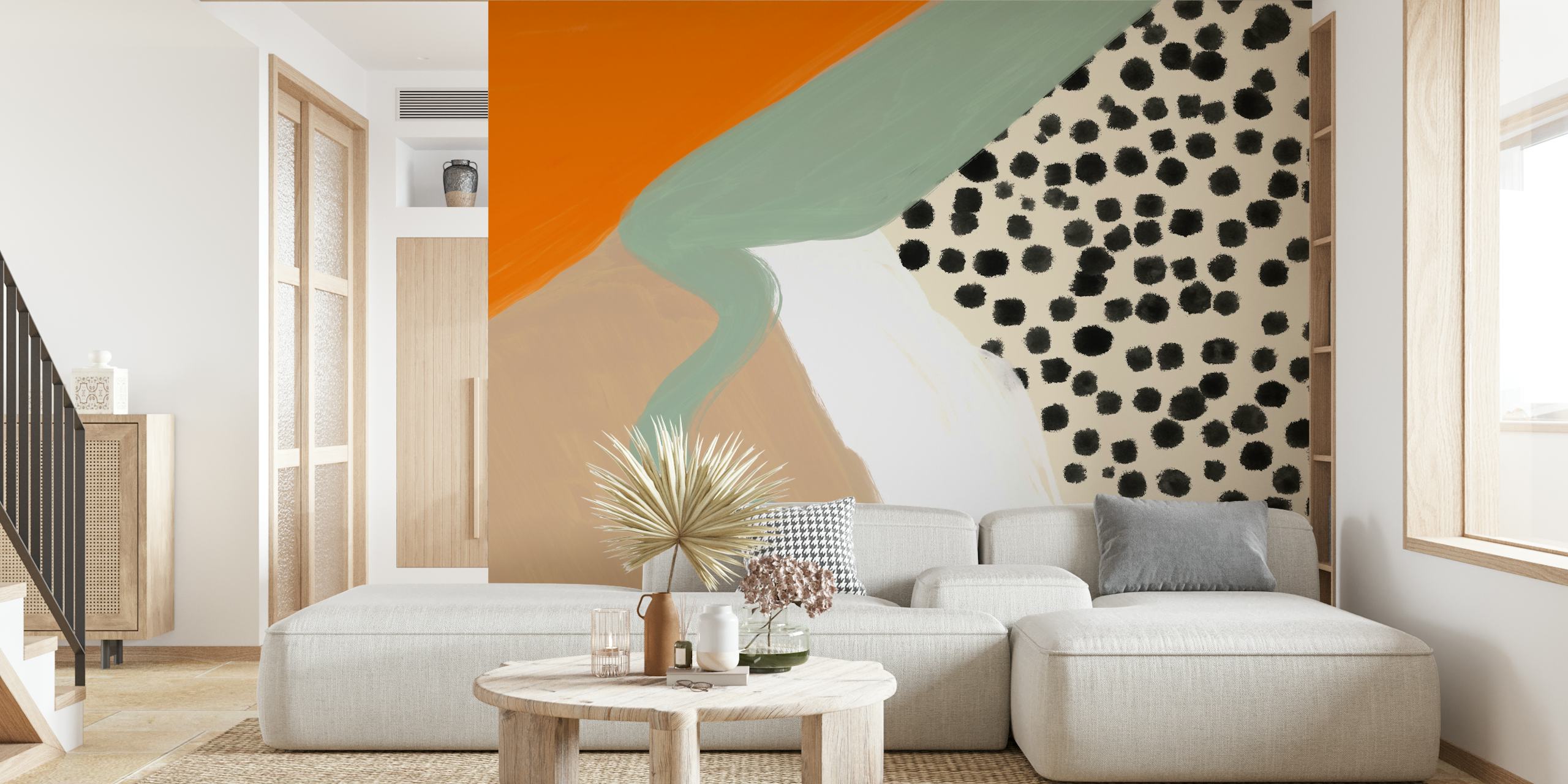 Boho Crazy Life Wallpaper in einem stilvollen Zimmer