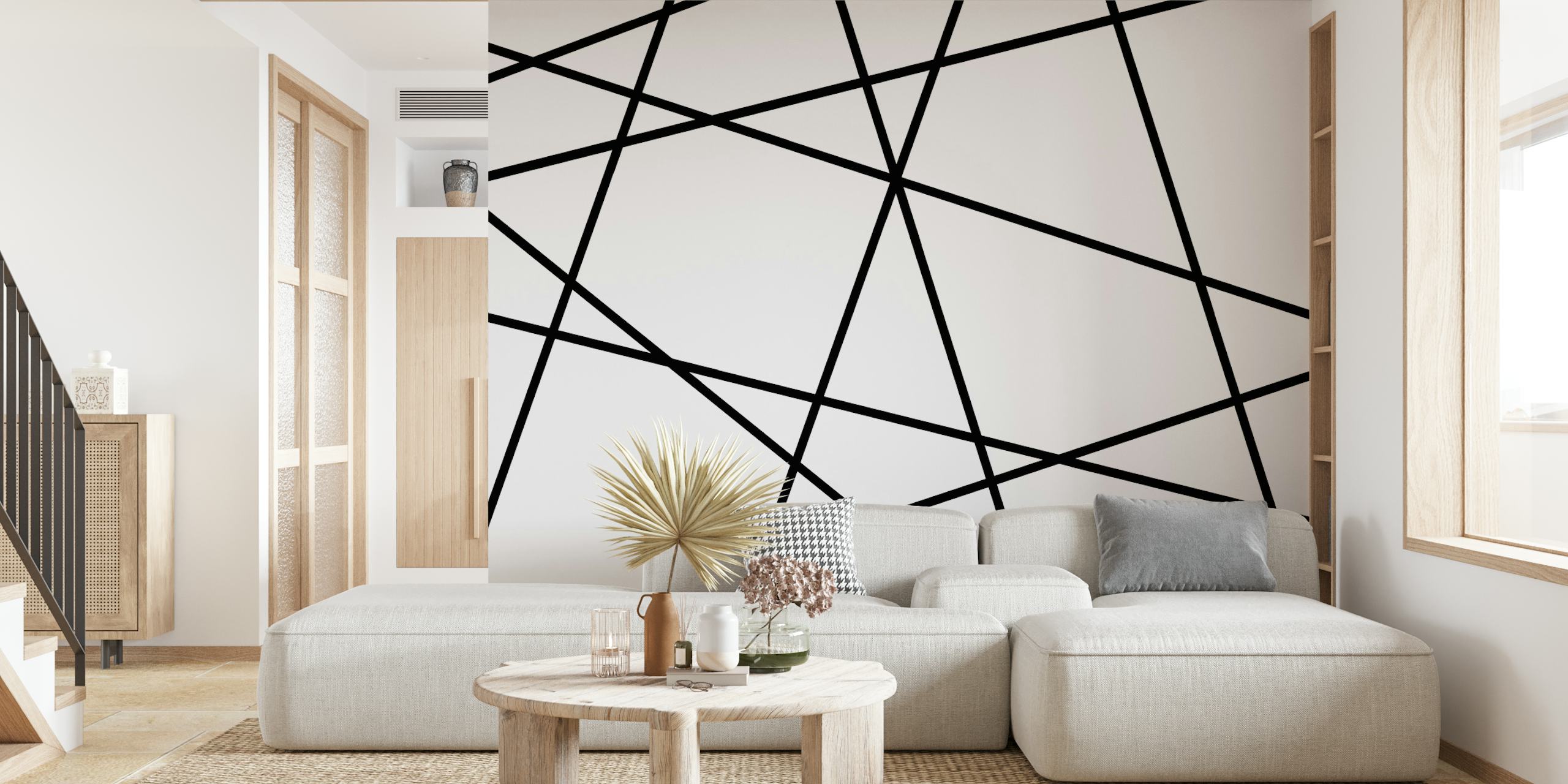 Black a White geometrický vzor