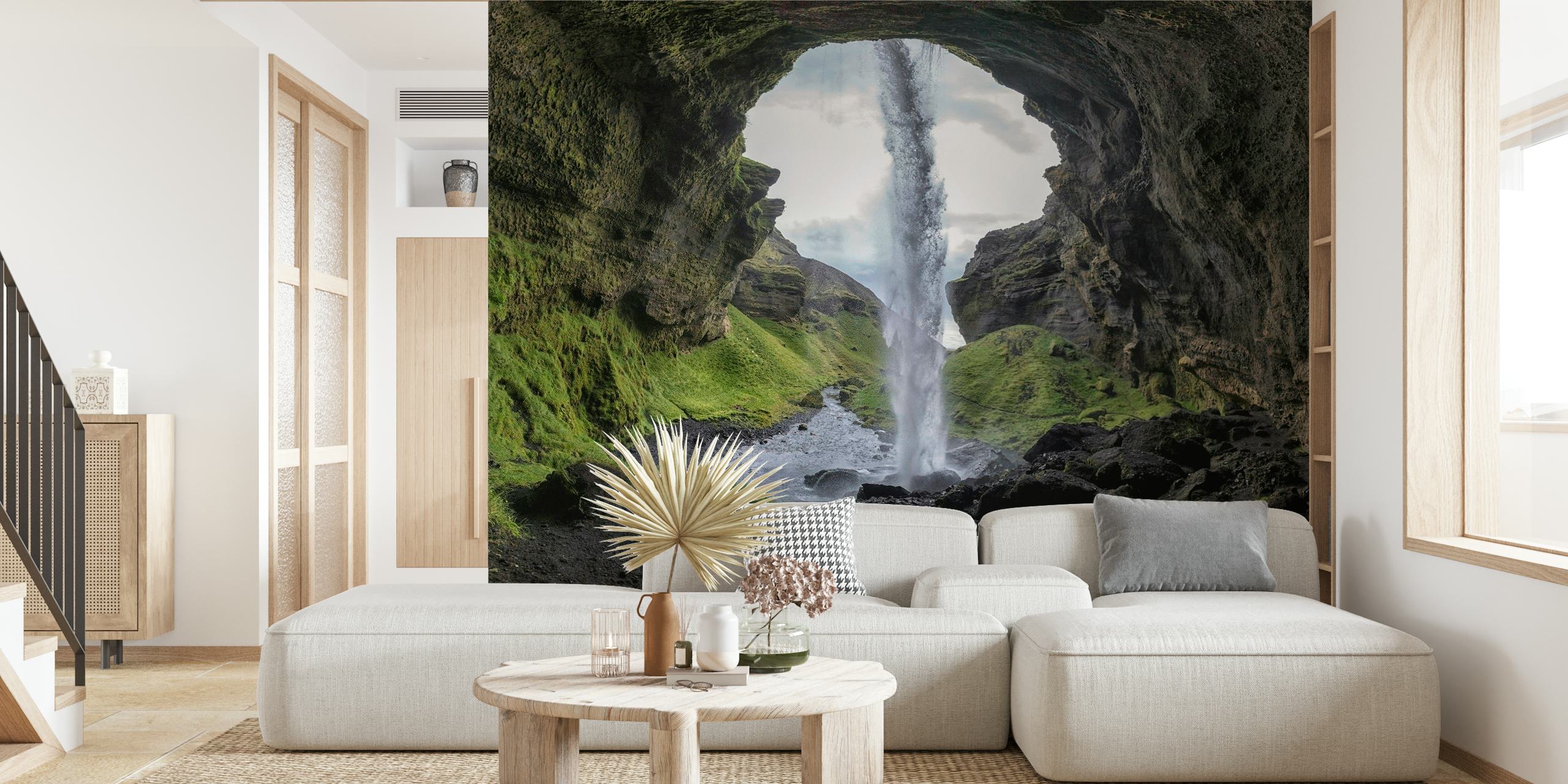 Hidden waterfall wallpaper