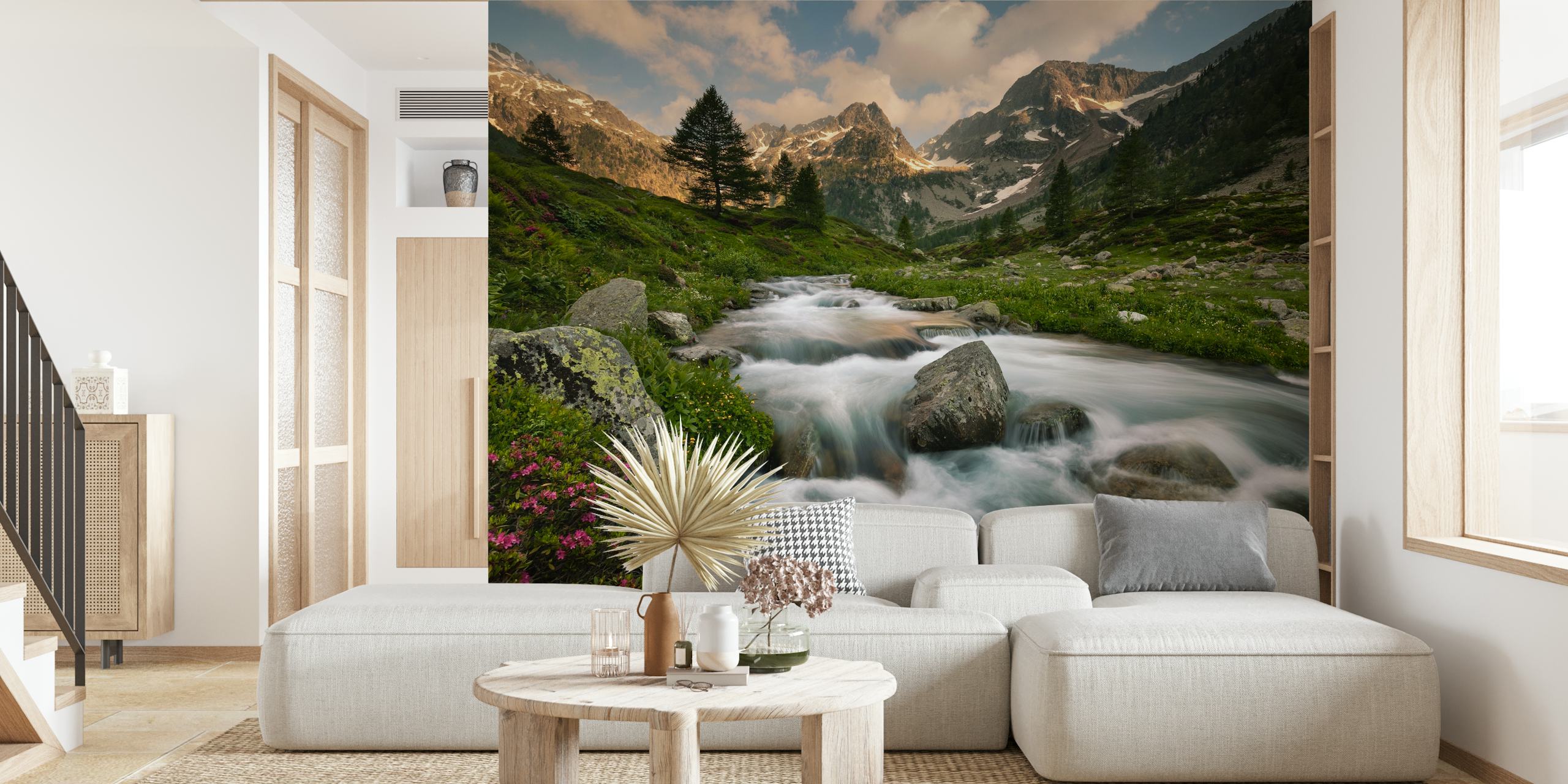 Maritime Alps Park wallpaper in a room
