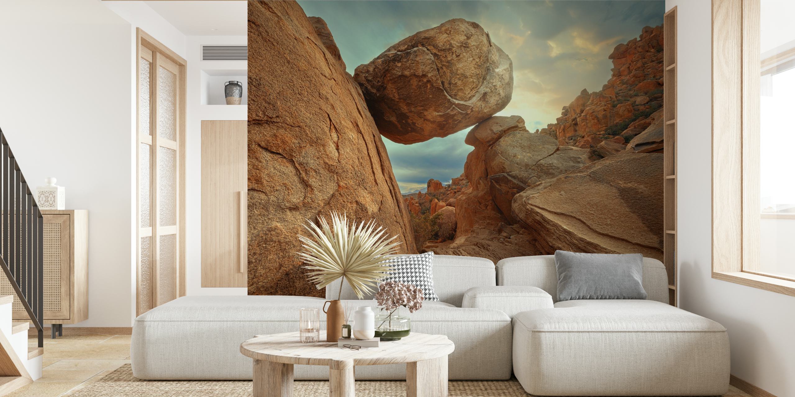 Balanced Rock wallpaper in a room setting