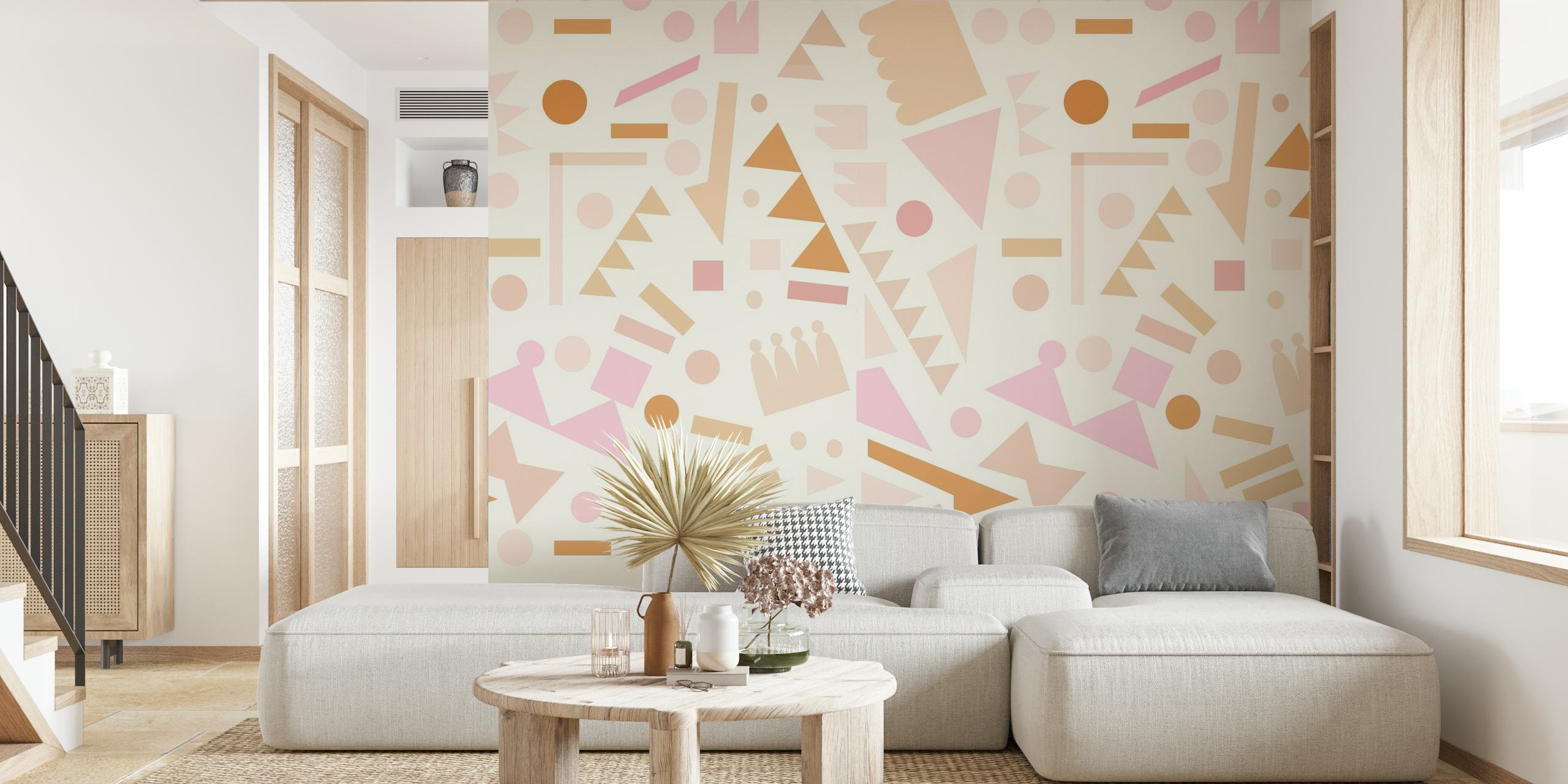 Pink Geometric wallpaper