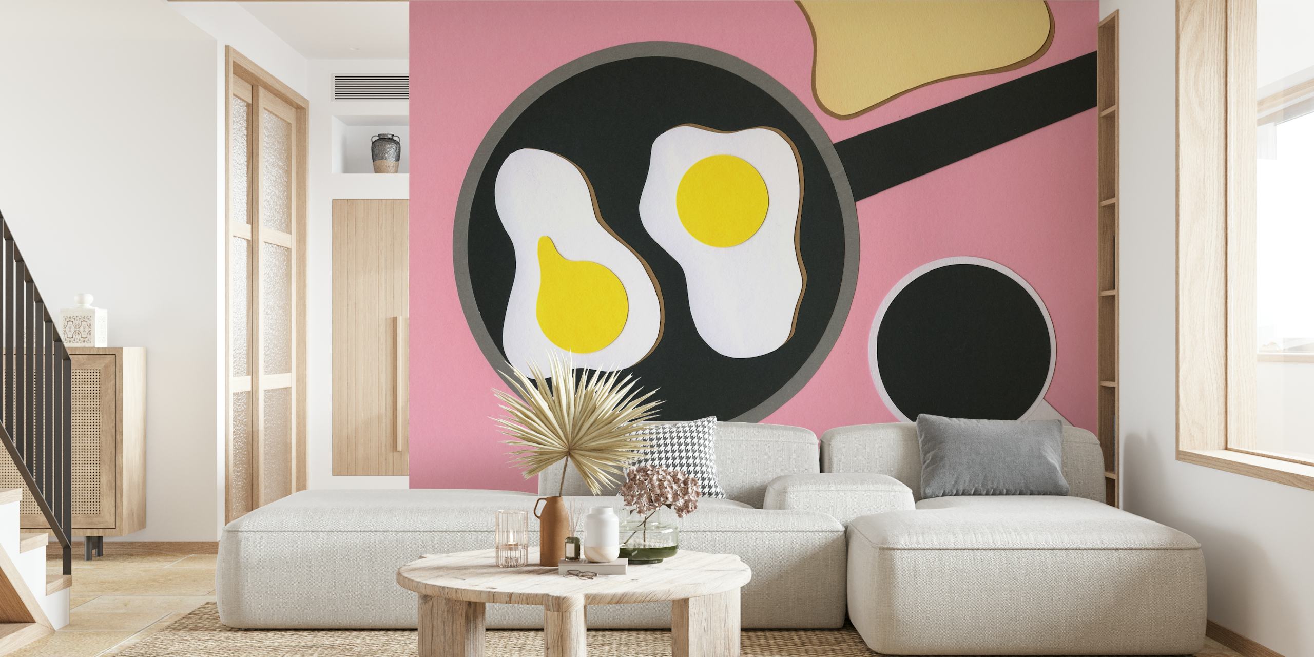 Artistieke wallpapers met gestileerde illustratie van Mr Dz Breakfast