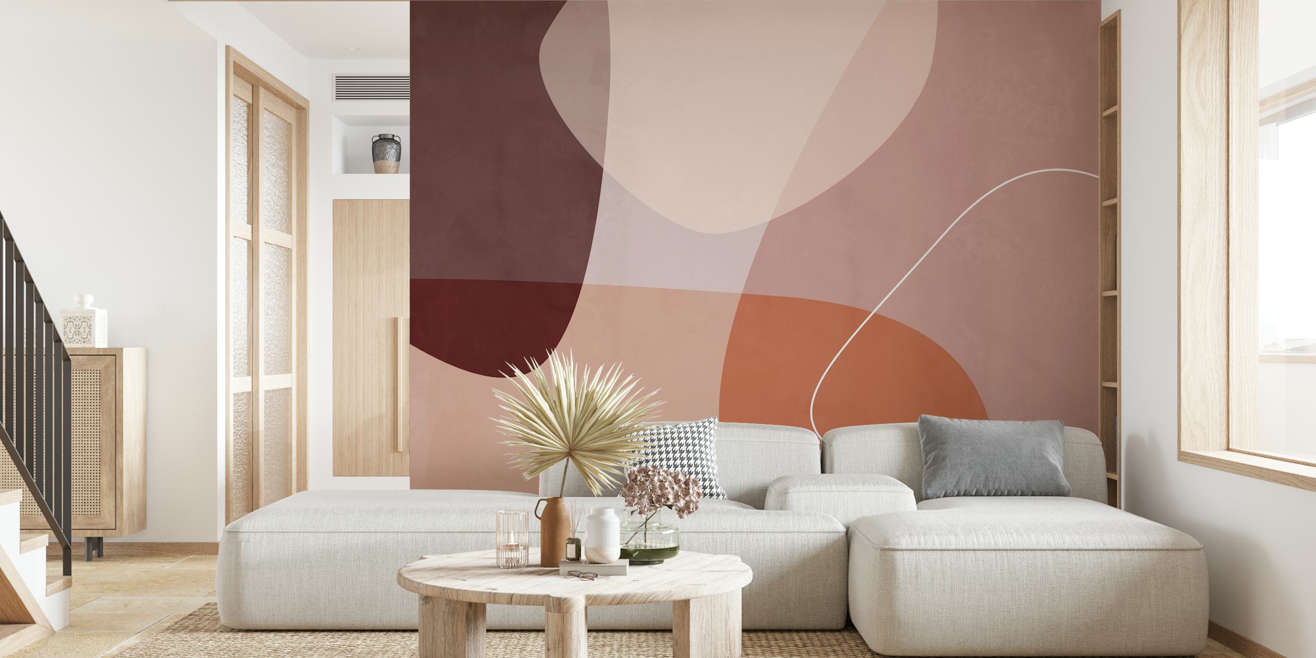 Moderne Tapetdesign Med Flytende Former