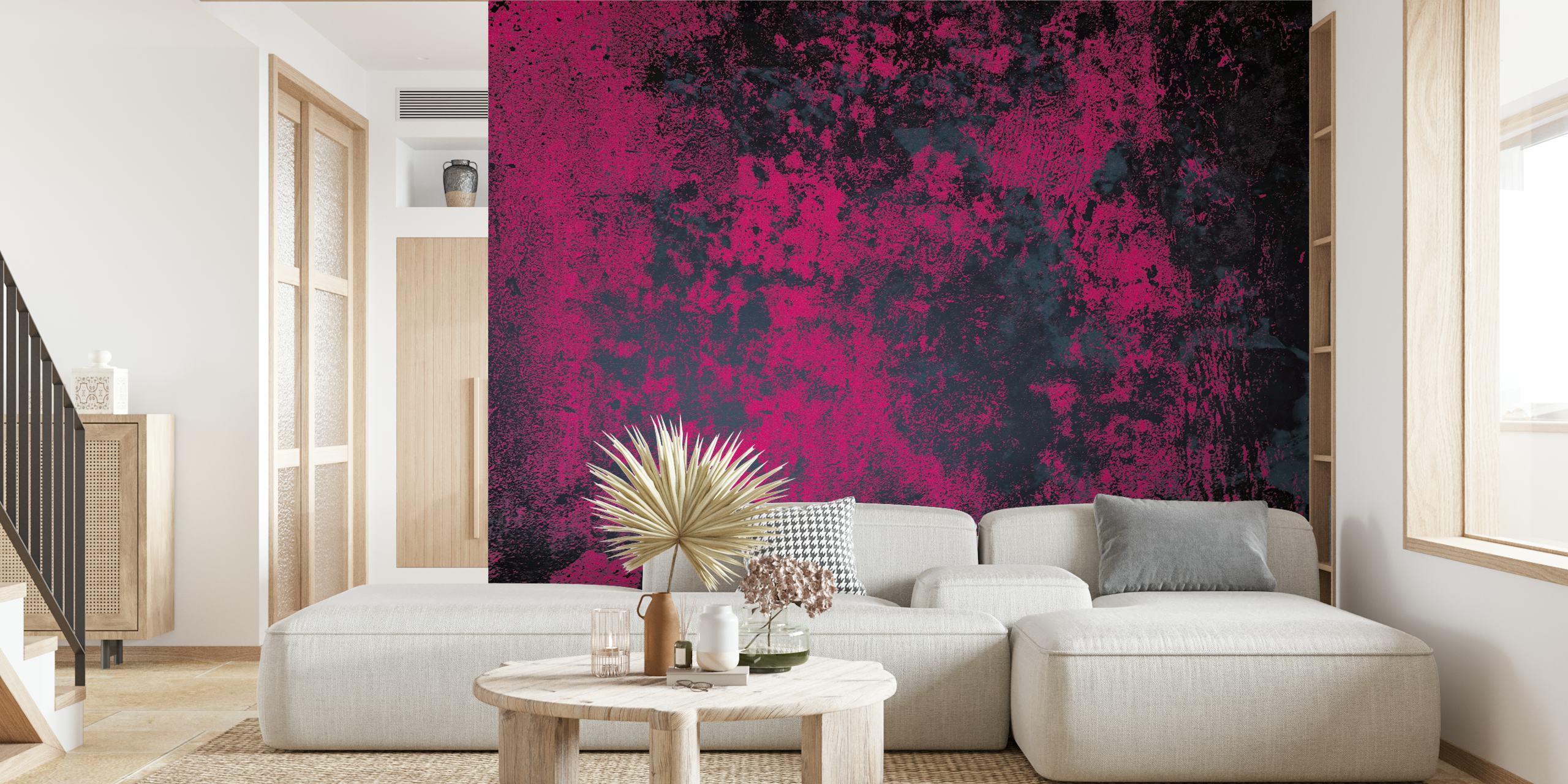 Concrete texture in magenta navy prikaz zida