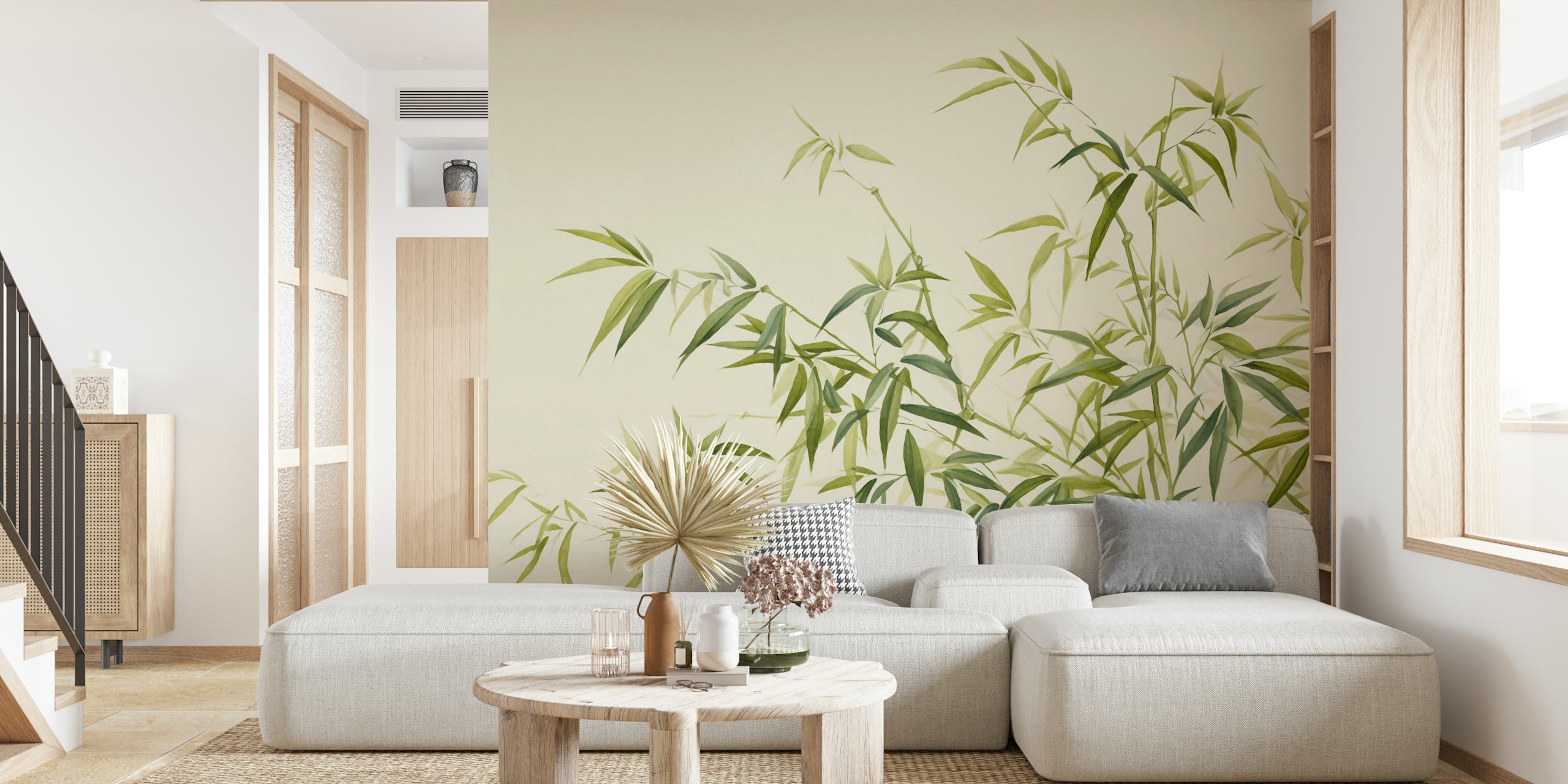 Tapeta Tranquil Bamboo Breeze u sobi