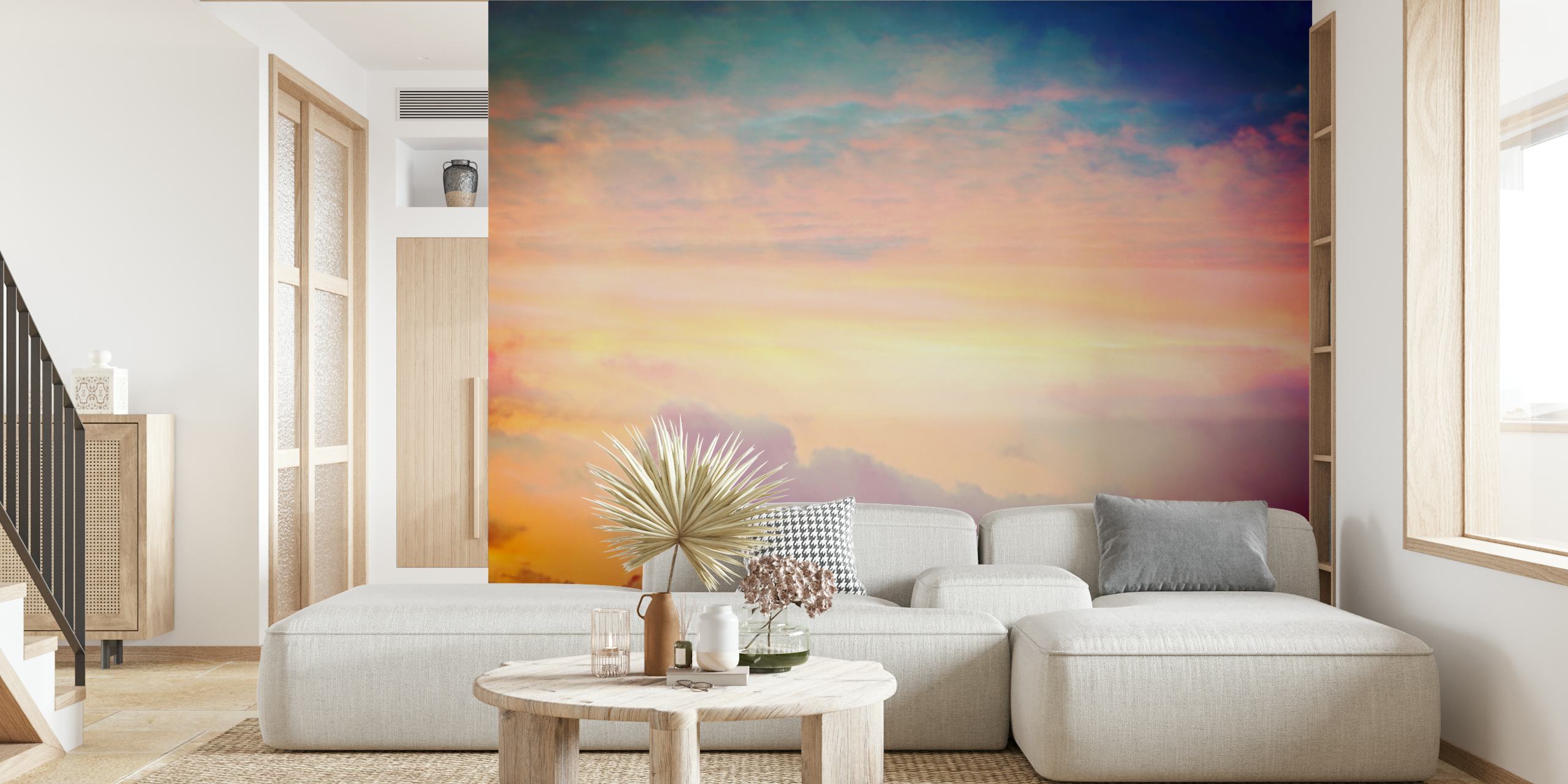 Carta da parati Sunset Dreamscape in una stanza