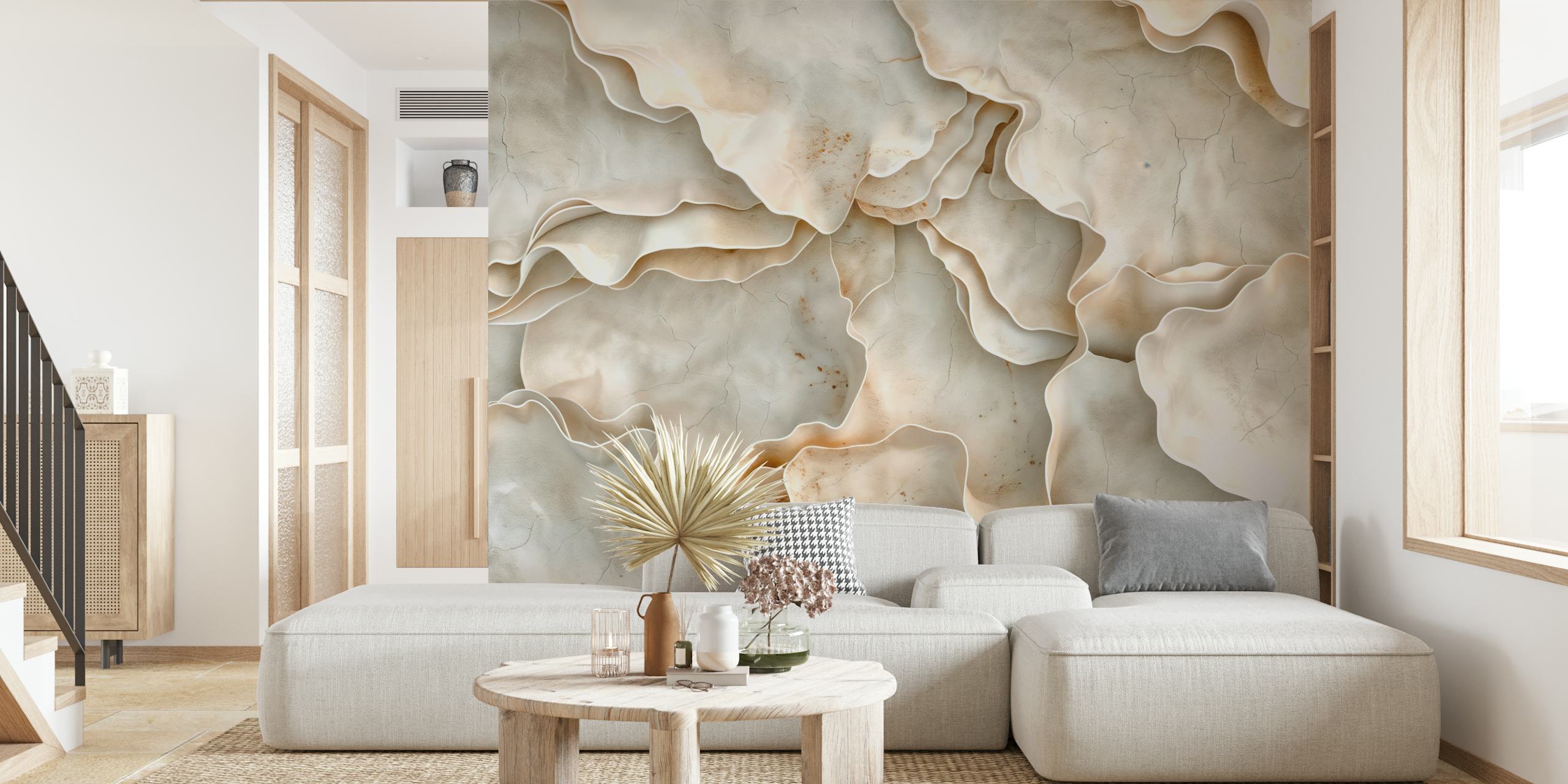Ivory Organic Elegance Flow tapet i dekoration