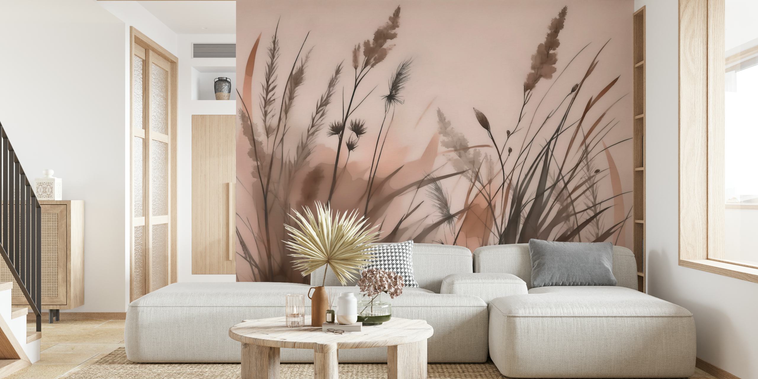 Design della carta da parati Mocha Mousse Wildflower Meadow