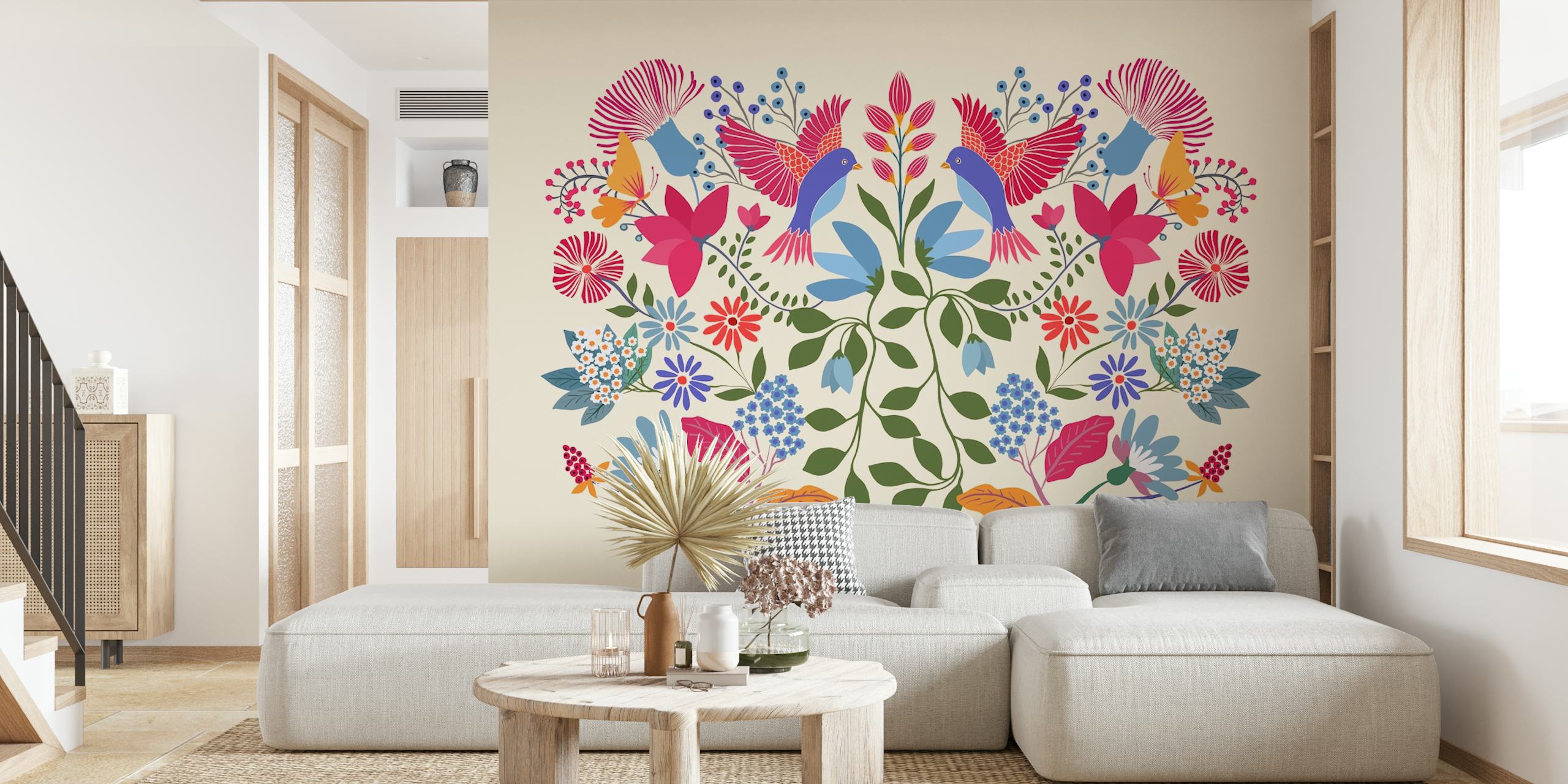 Garden of Frida blomsterdesign i ett rum