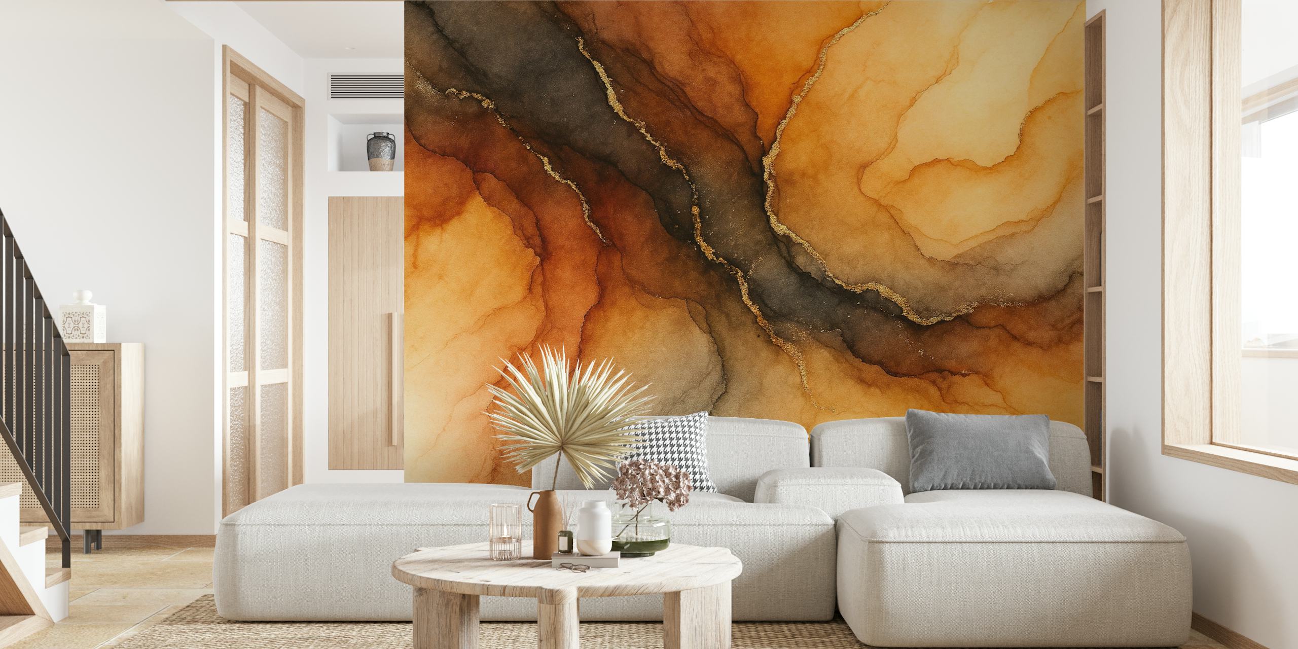 Emberstone Flow-tapet i ett stiligt rum