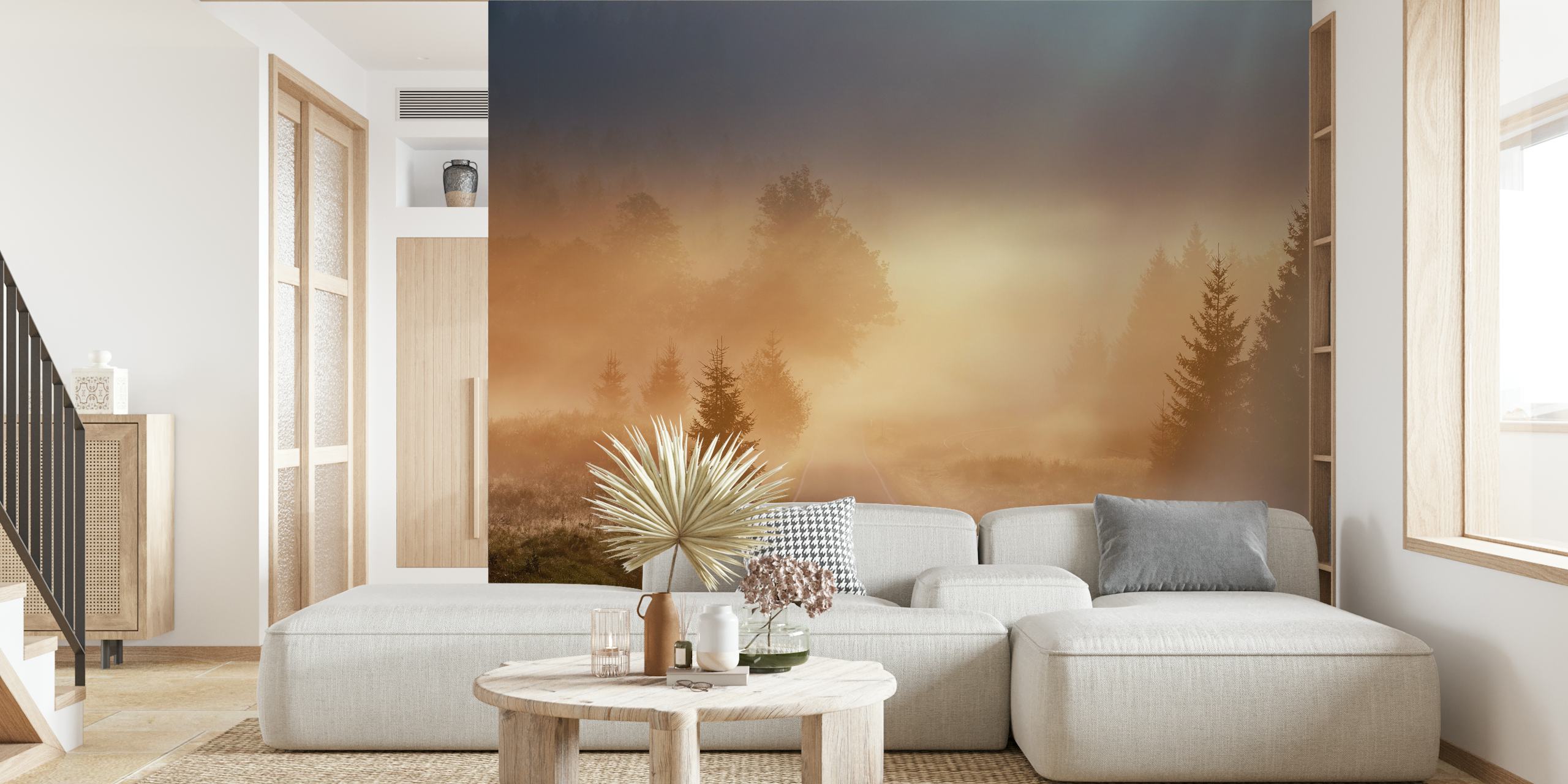 Sumuinen maisematto huoneeseen