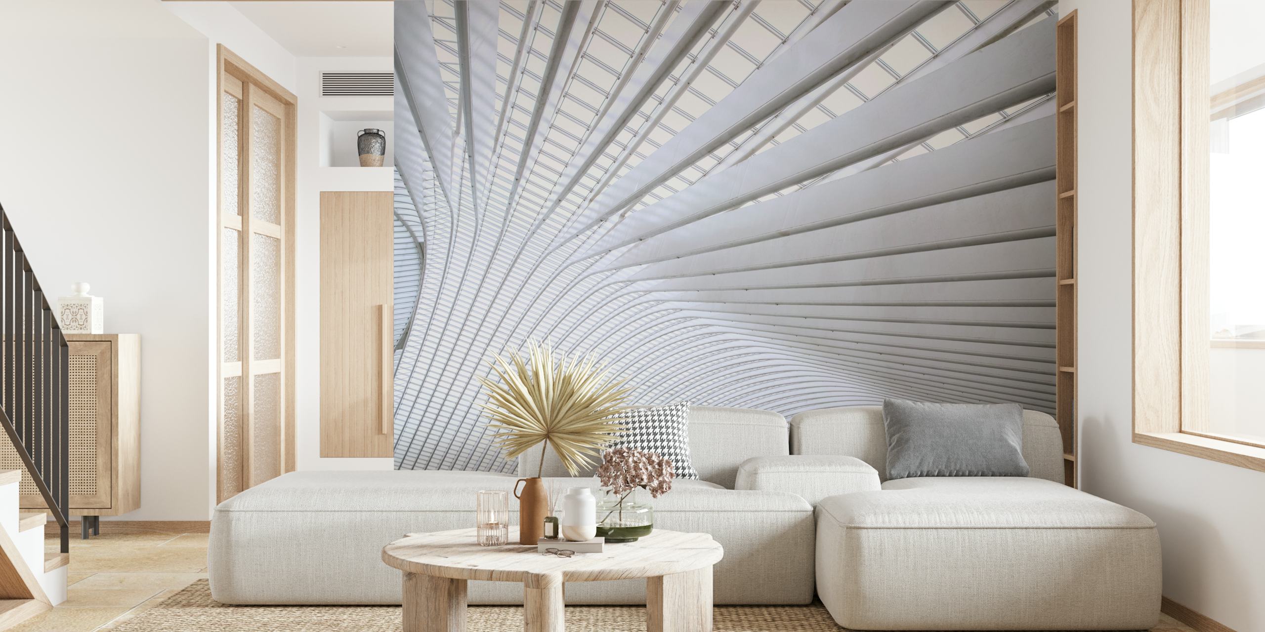 Design de papier peint Curvature dans une pièce