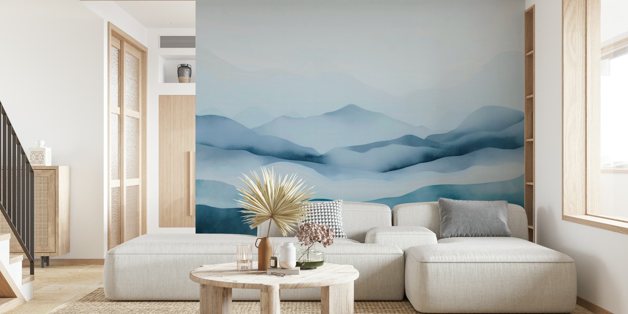 Tapeta s designem Blue Hour Peaceful Mountain Mist