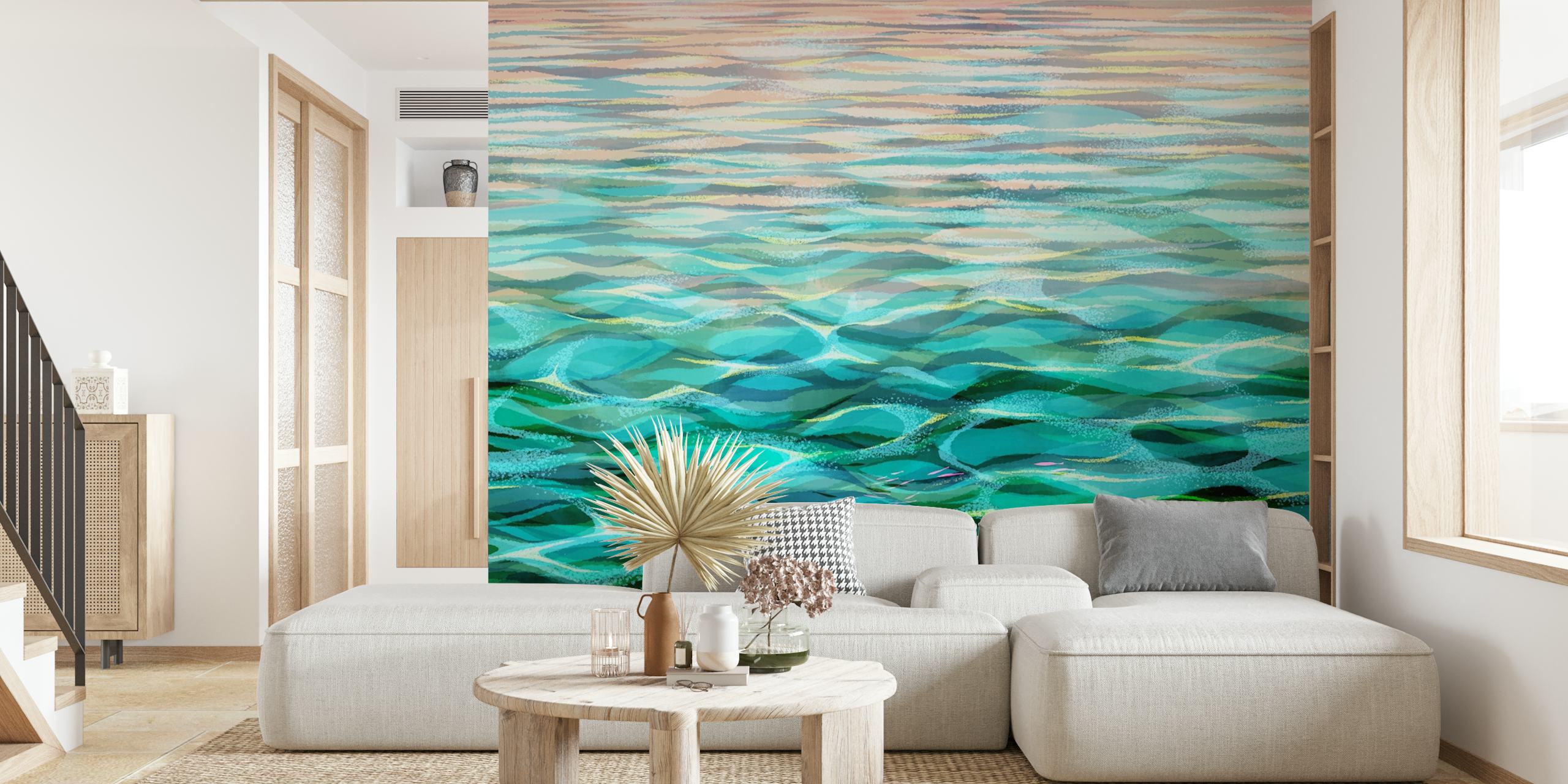Ταπετσαρία Tropical Seascape σε ένα δωμάτιο