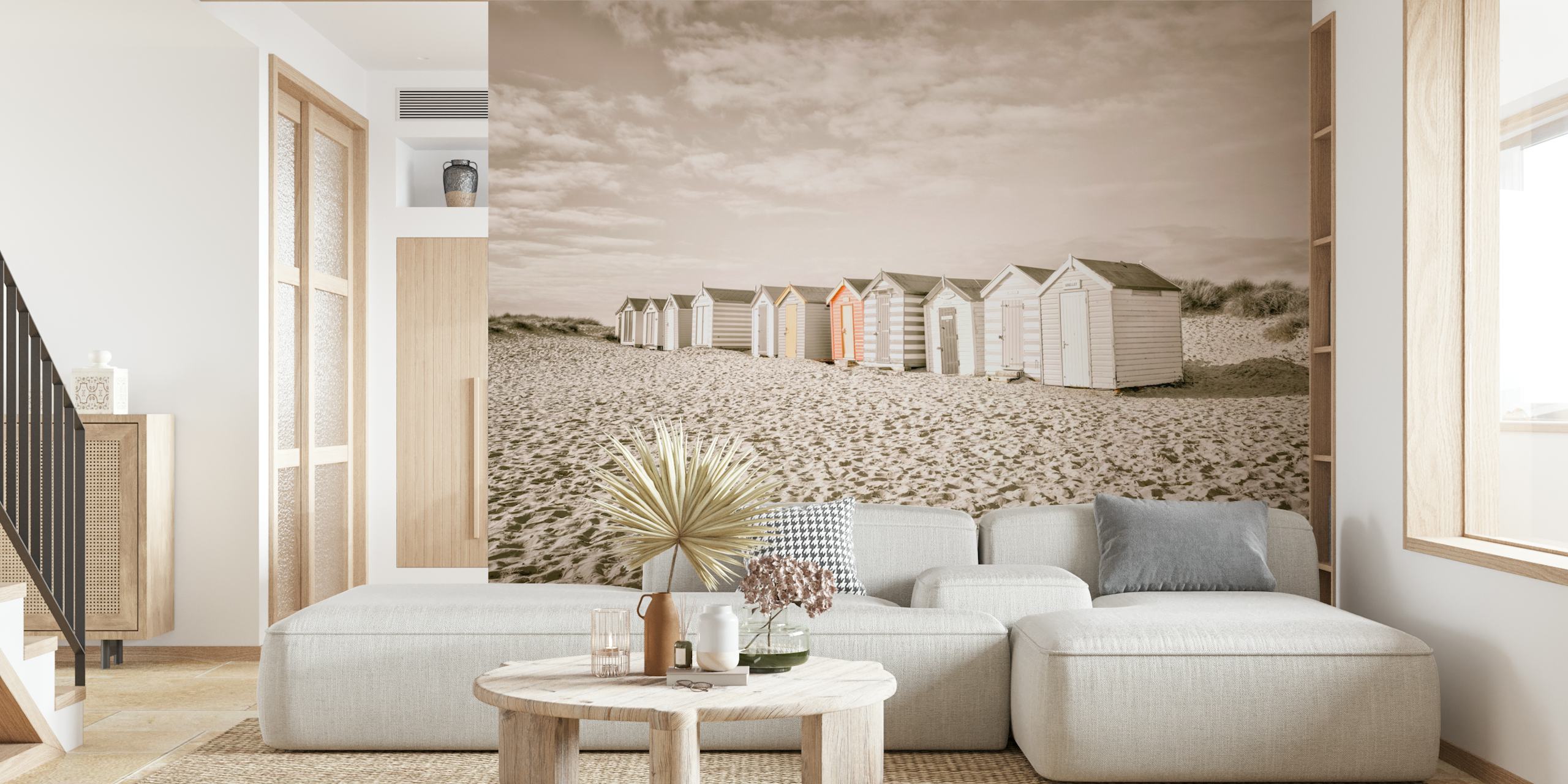 Papier peint Rustic Shoreline Vibe dans une pièce