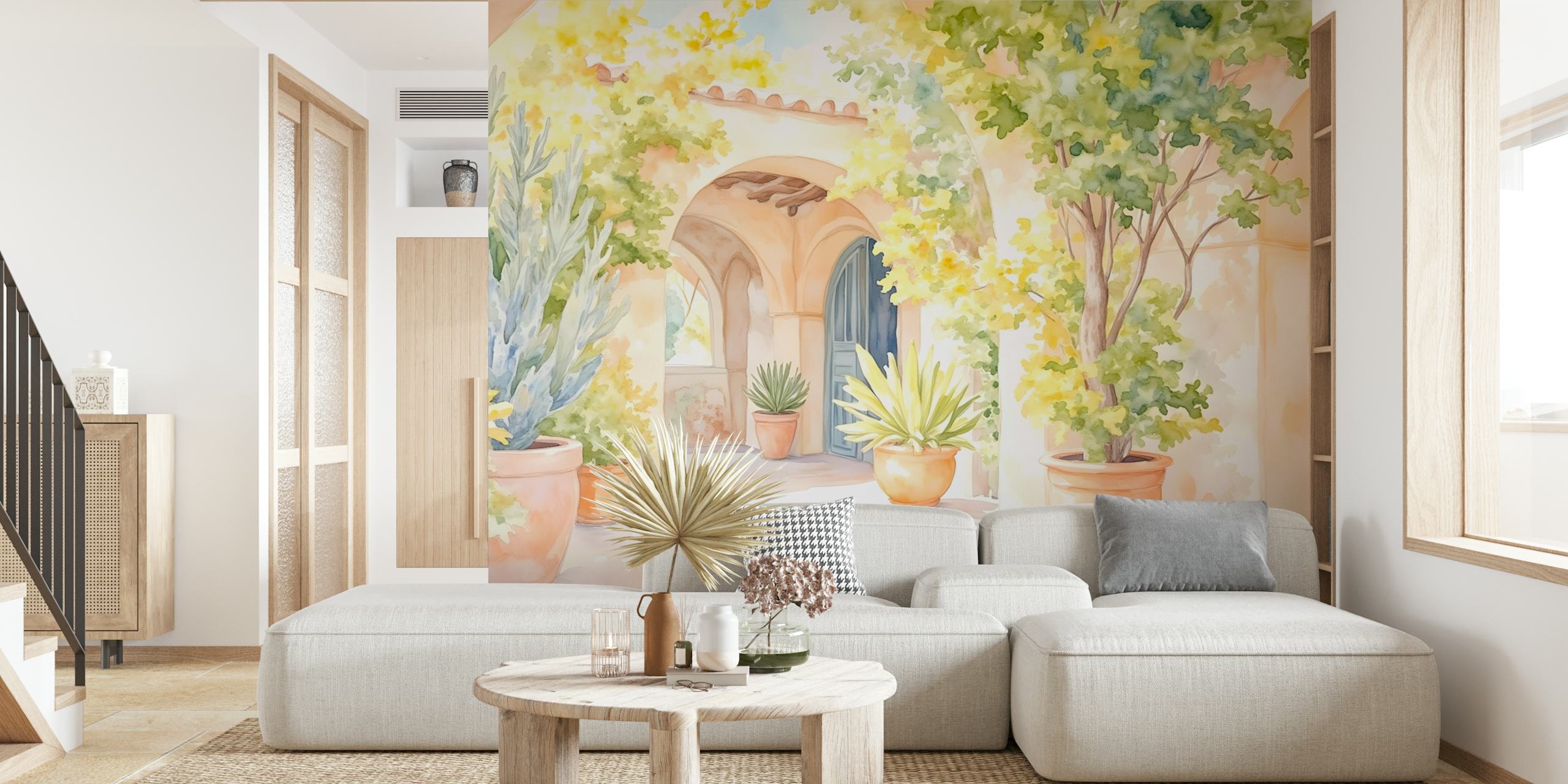 Toscana Garden Oasis tapet i en rumindstilling