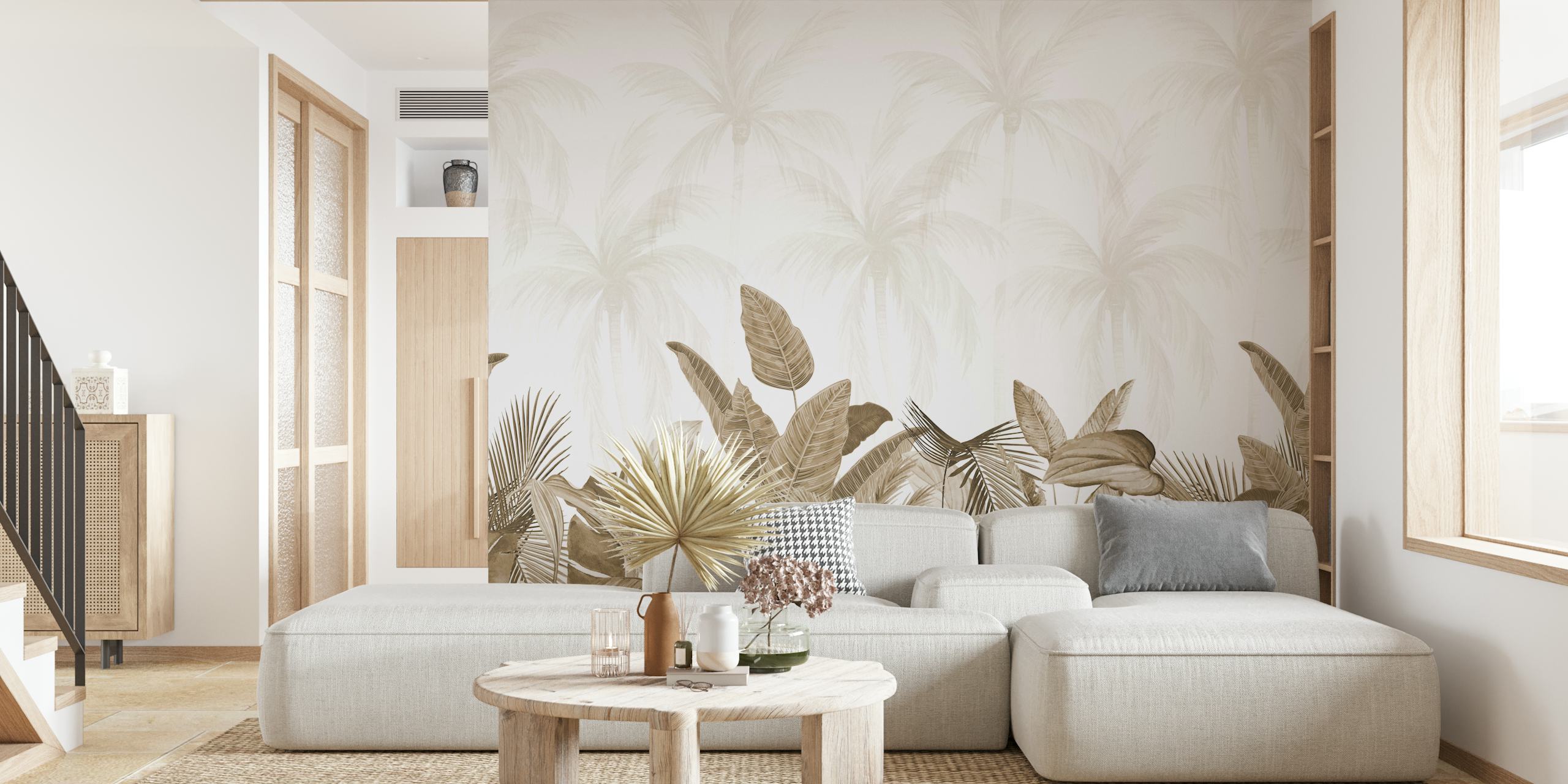 Vintage Tropical Vibes tapet i ett rum