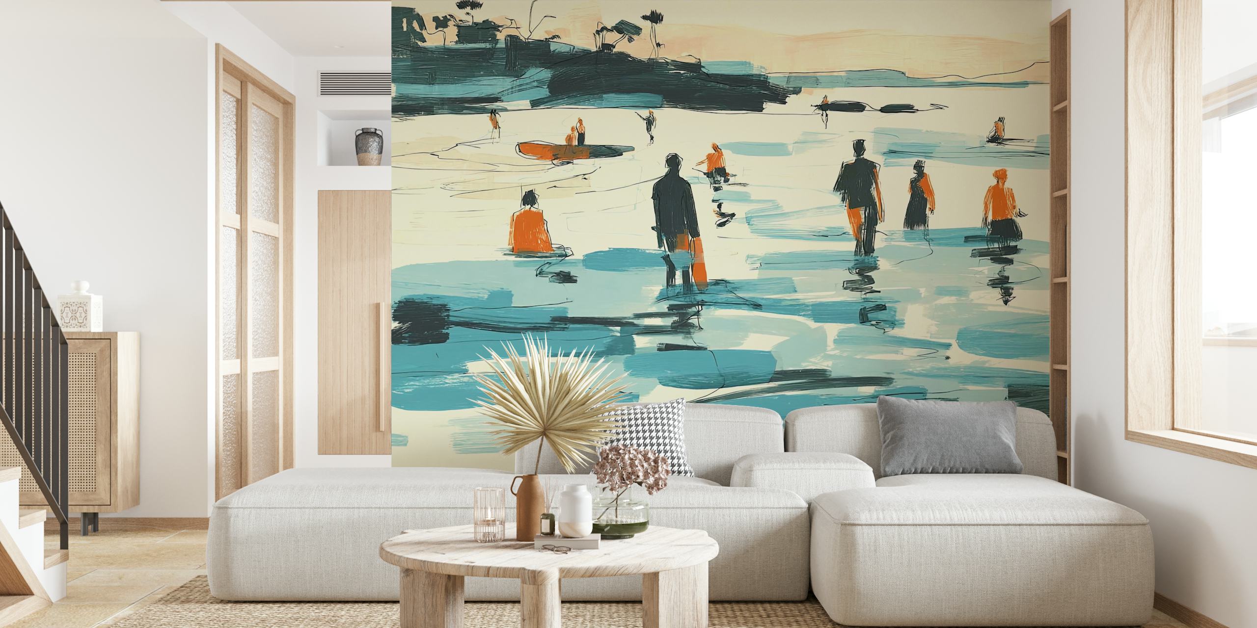 Tapeta Coastal Serenity w pokoju