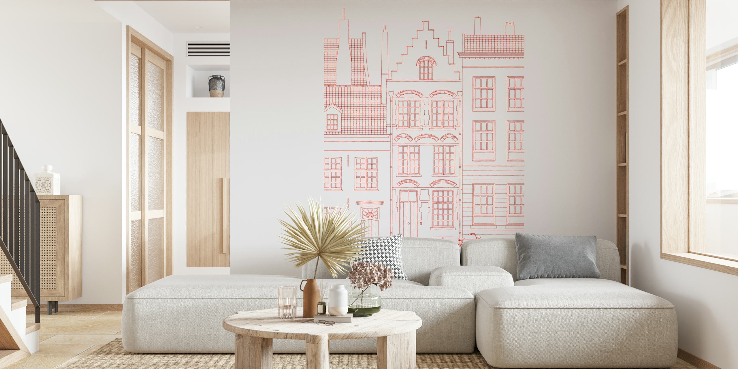 Amsterdam - Lines tapet i et rom