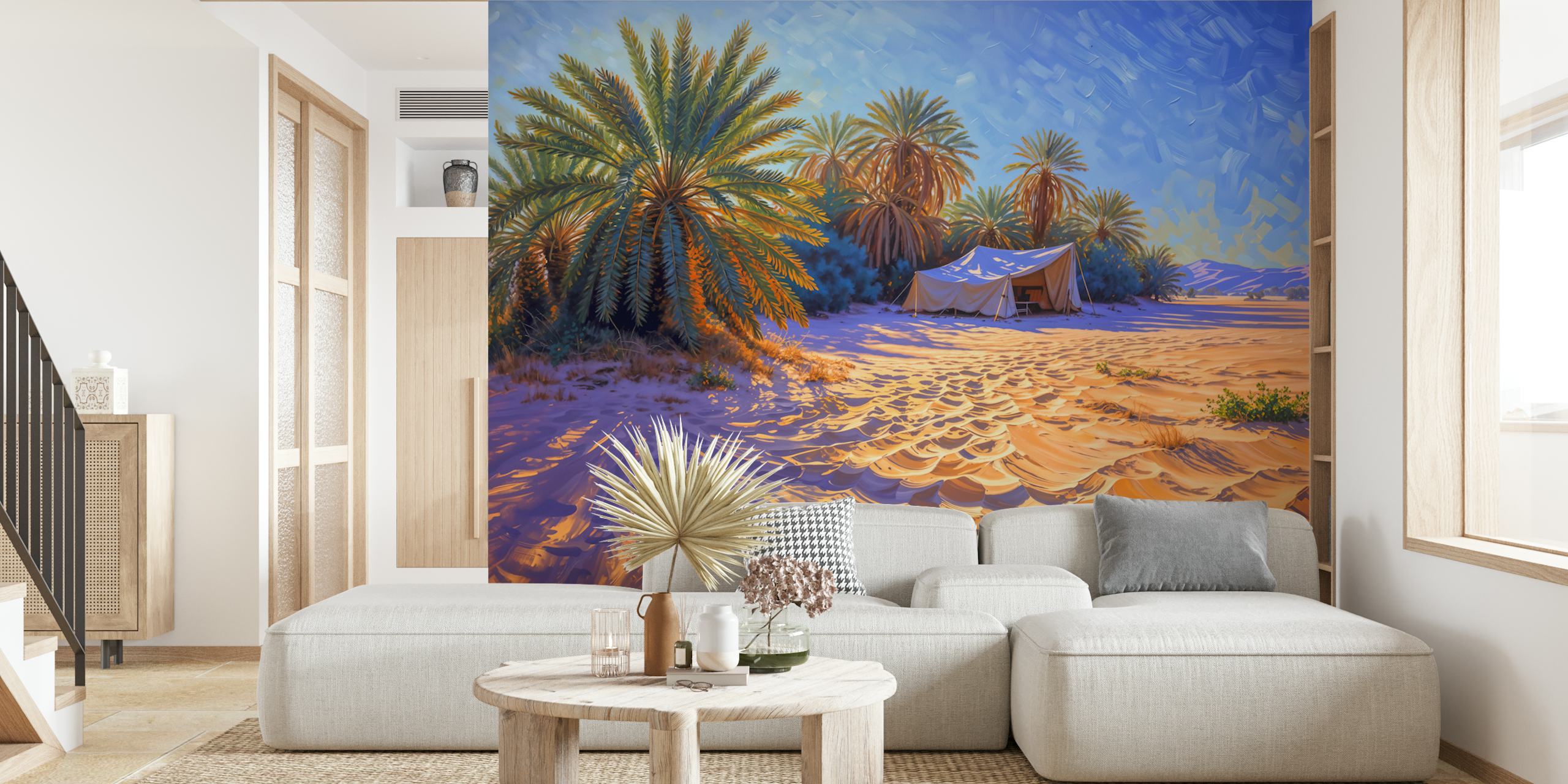 Desert Oasis Tranquility tapet i et rum