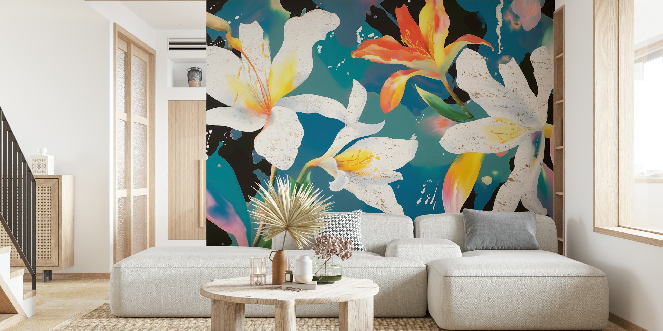 Tropical Blooms Bliss tapettisuunnittelu