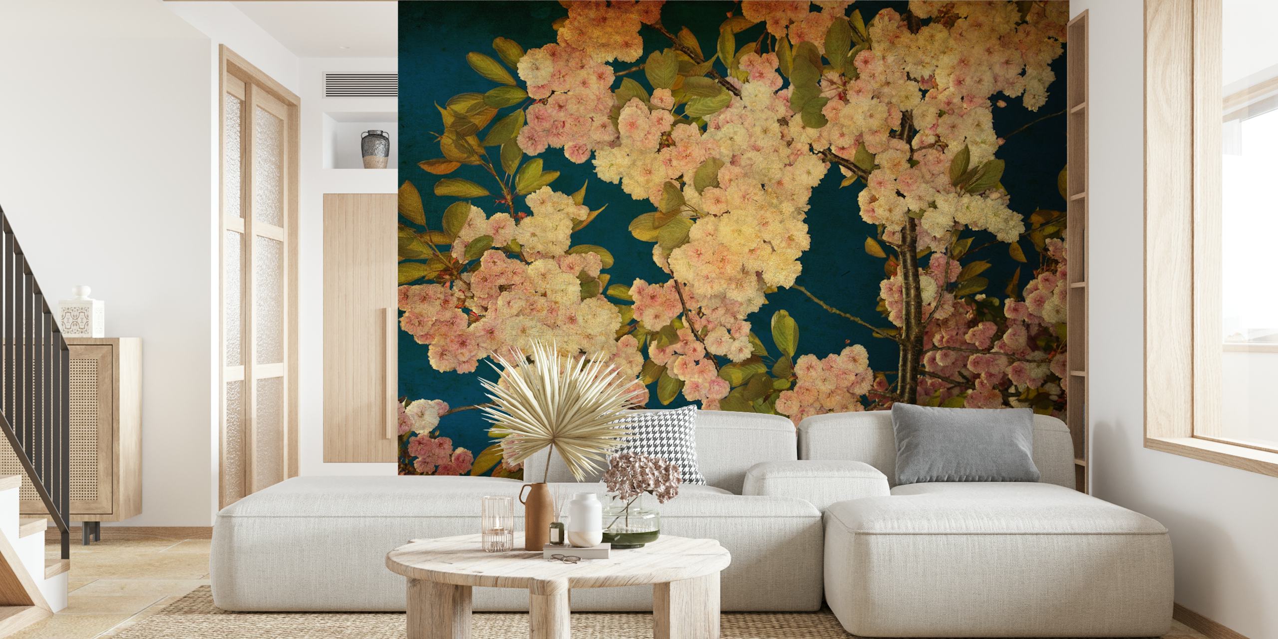 Tranquil cherry blossom wallpaper huoneessa