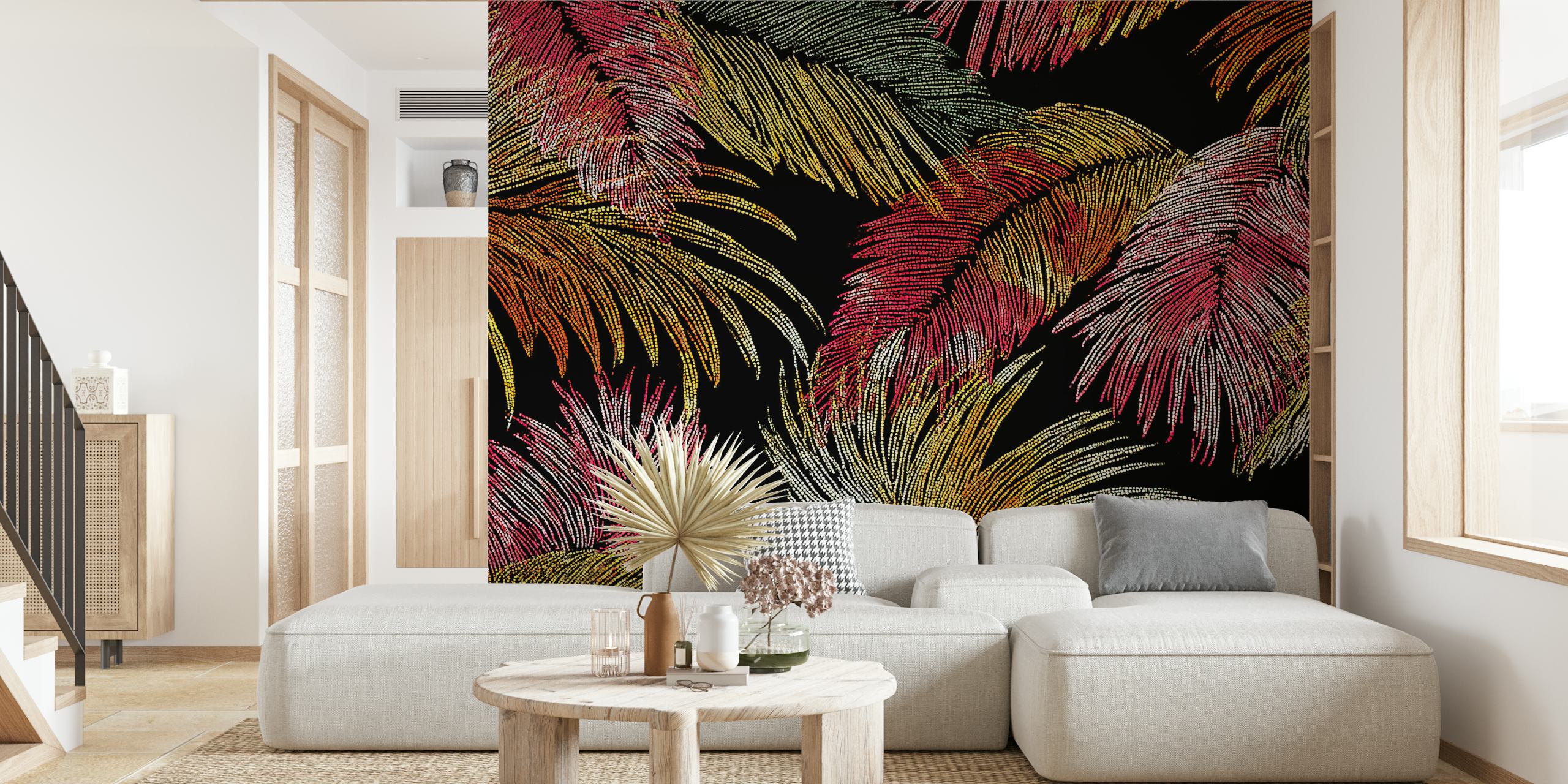 Enchanted Foliage wallpaper in a room