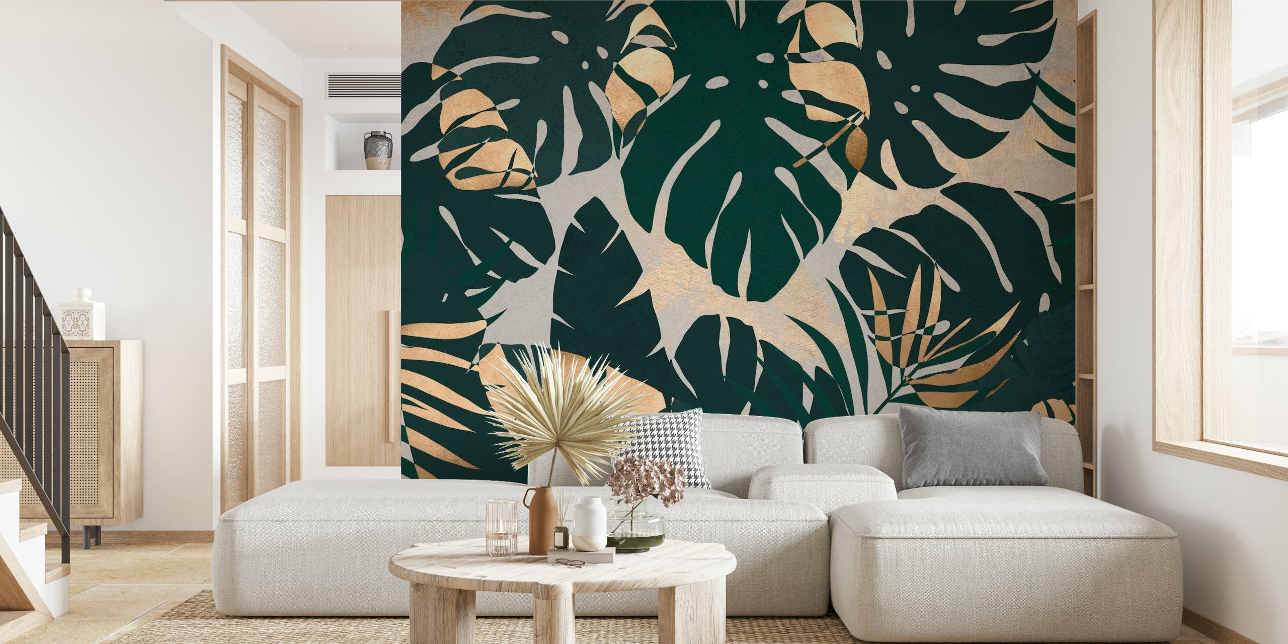 Leaf Pattern Tropical wallpaper
