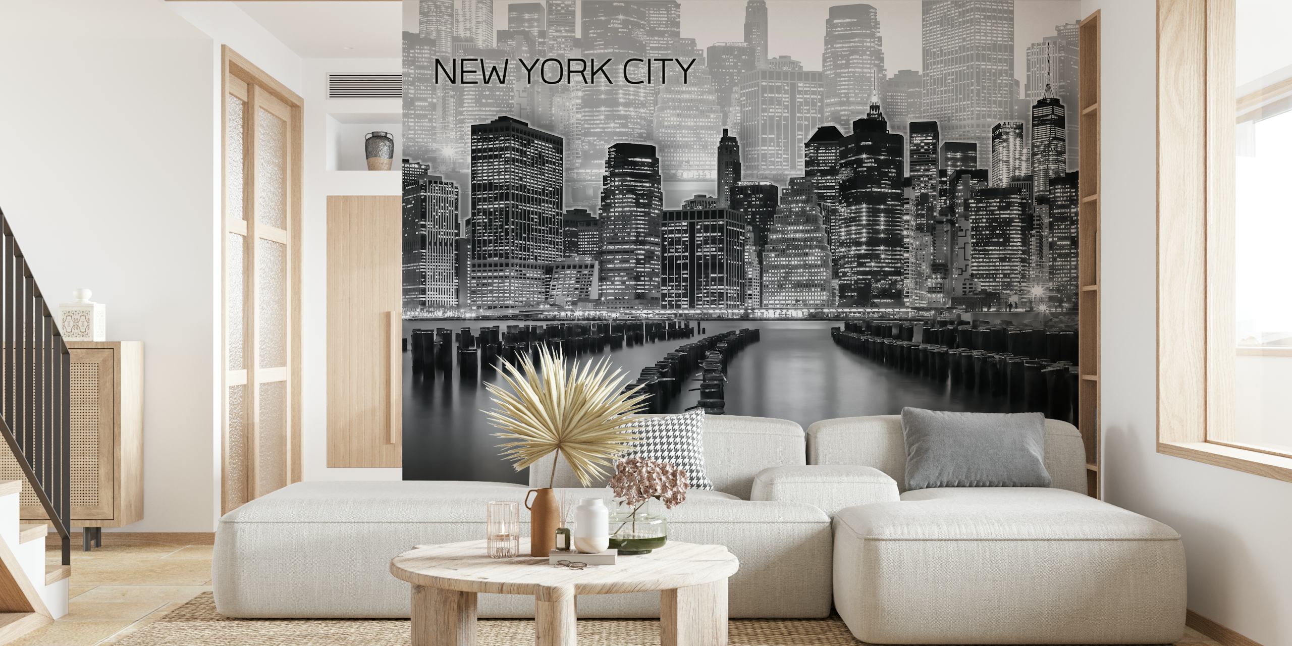 Graphic Art wallpapers van de Manhattan skyline