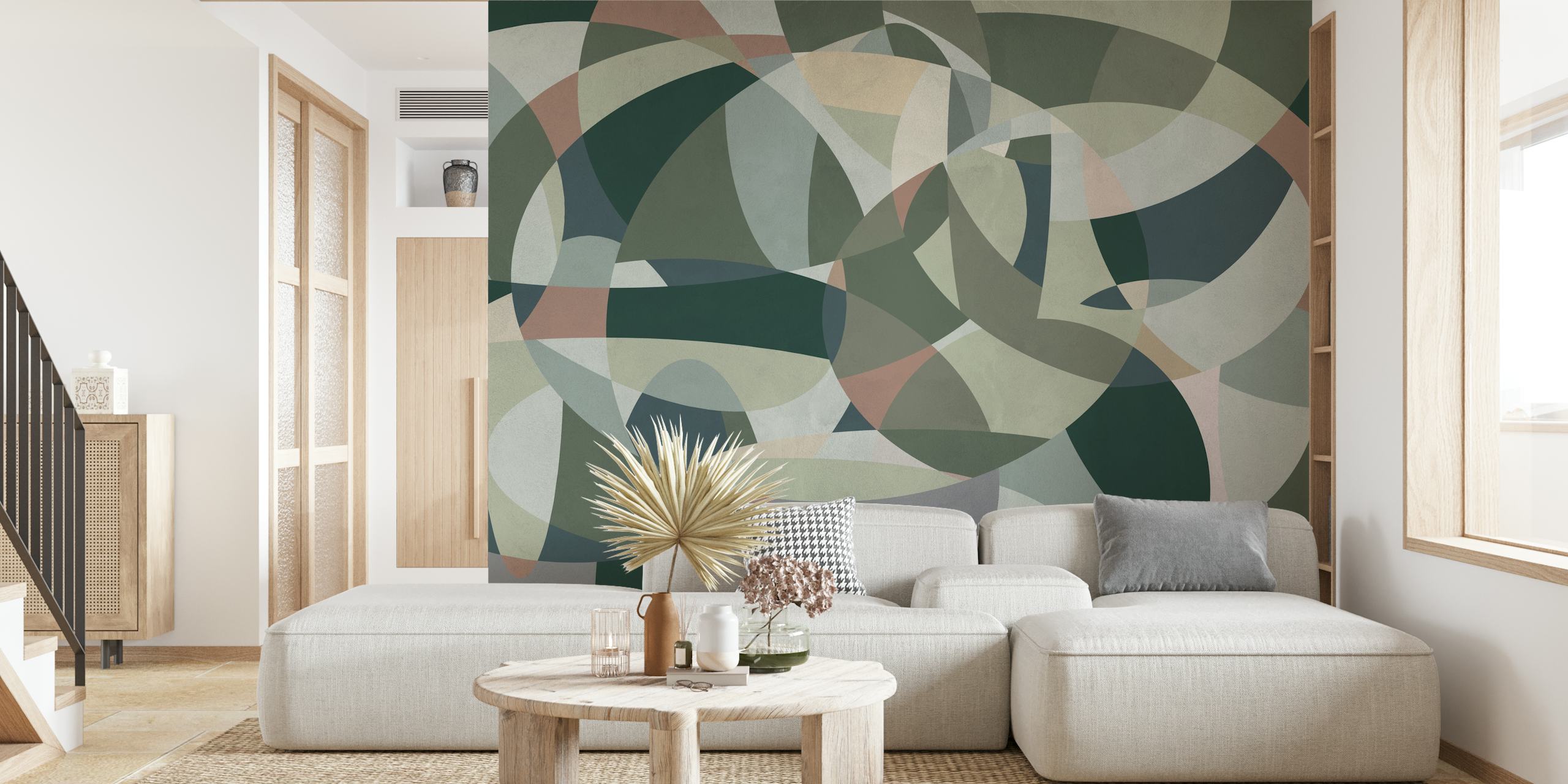 Design di Geometric Art 3 in una stanza