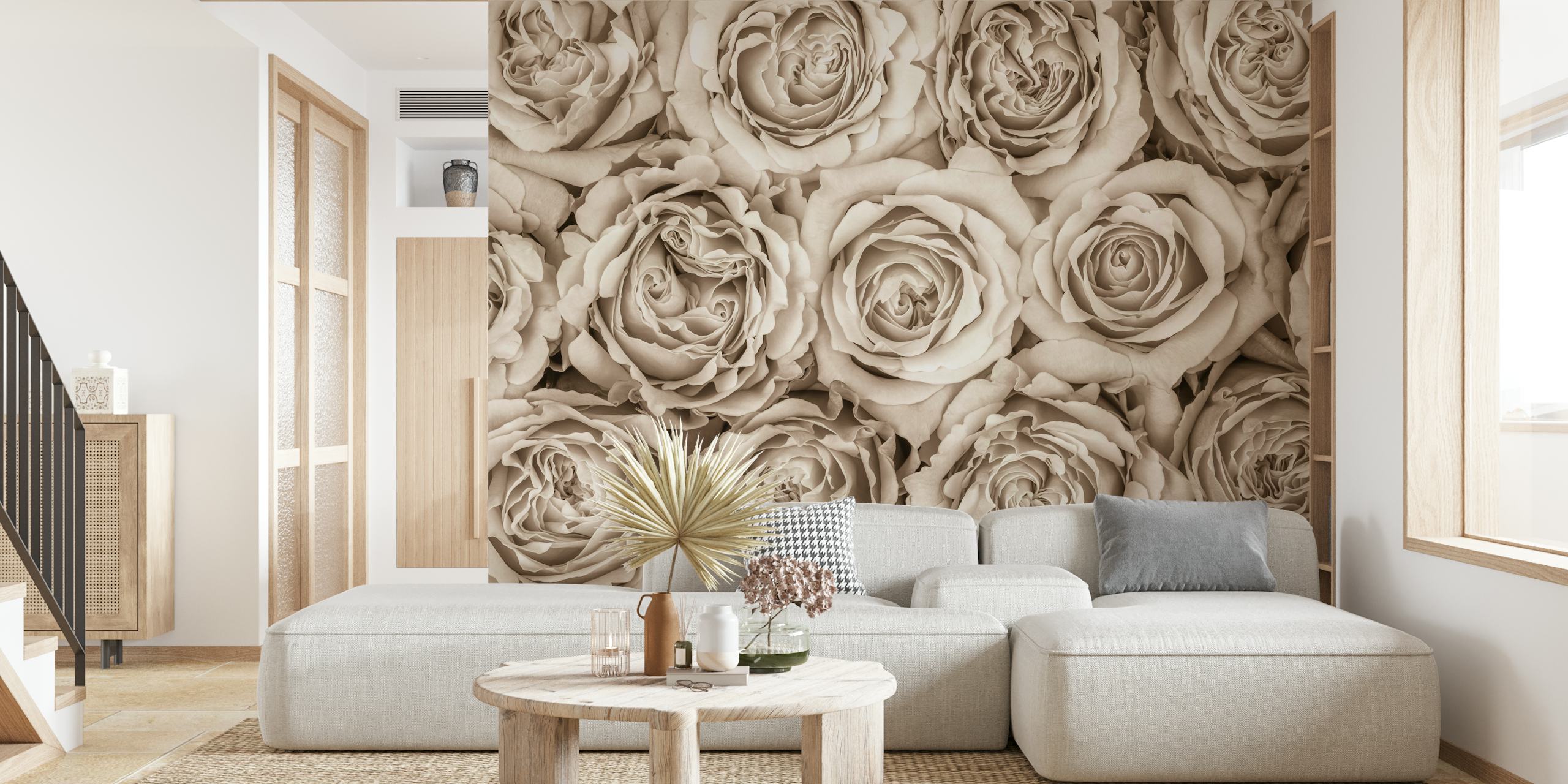 Background of roses wallpaper design